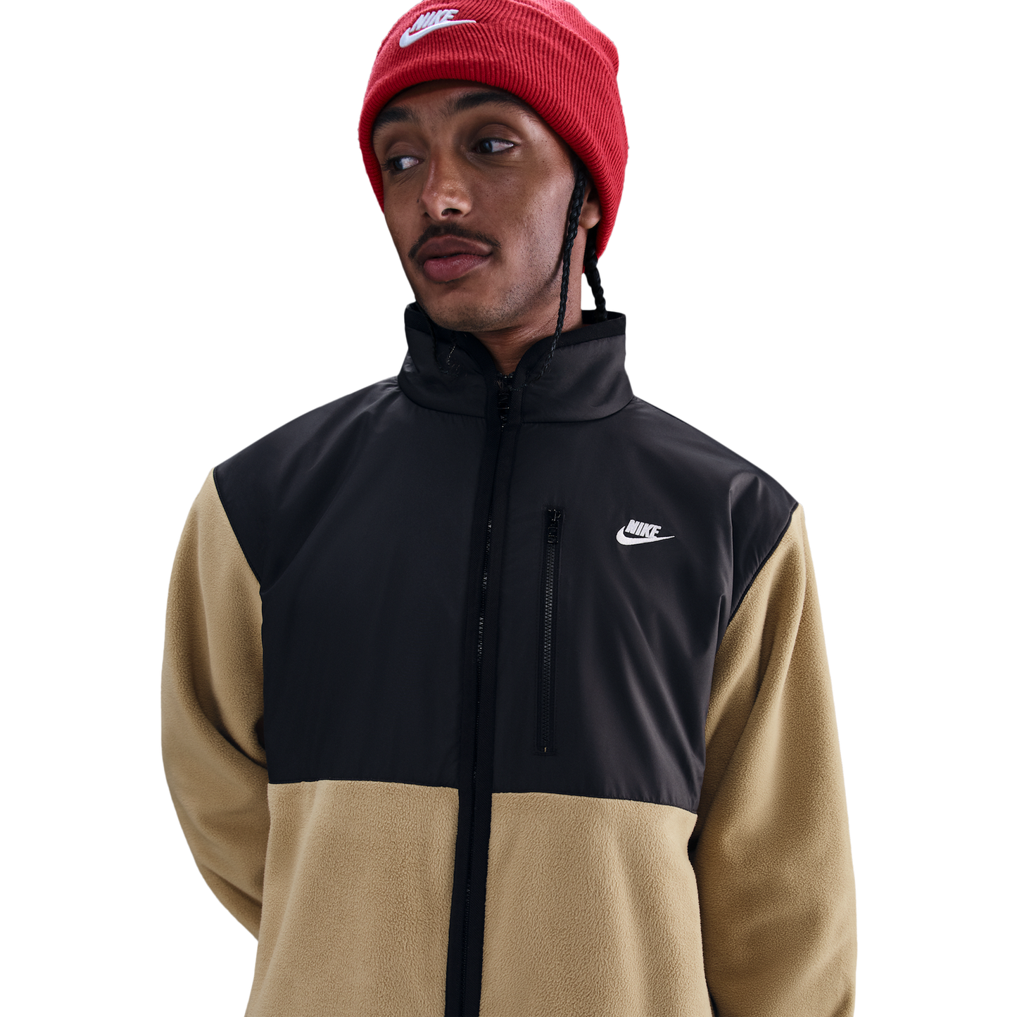 Nike Club Winterized Jacket - Men's - Parachute Beige/Black