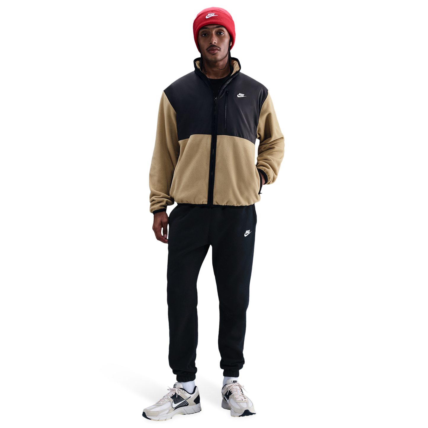 Nike Club Winterized Jacket - Men's - Parachute Beige/Black