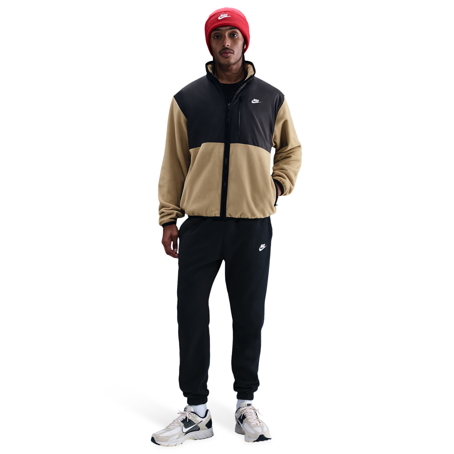 Nike Club Winterized Jacket - Men's - Parachute Beige/Black