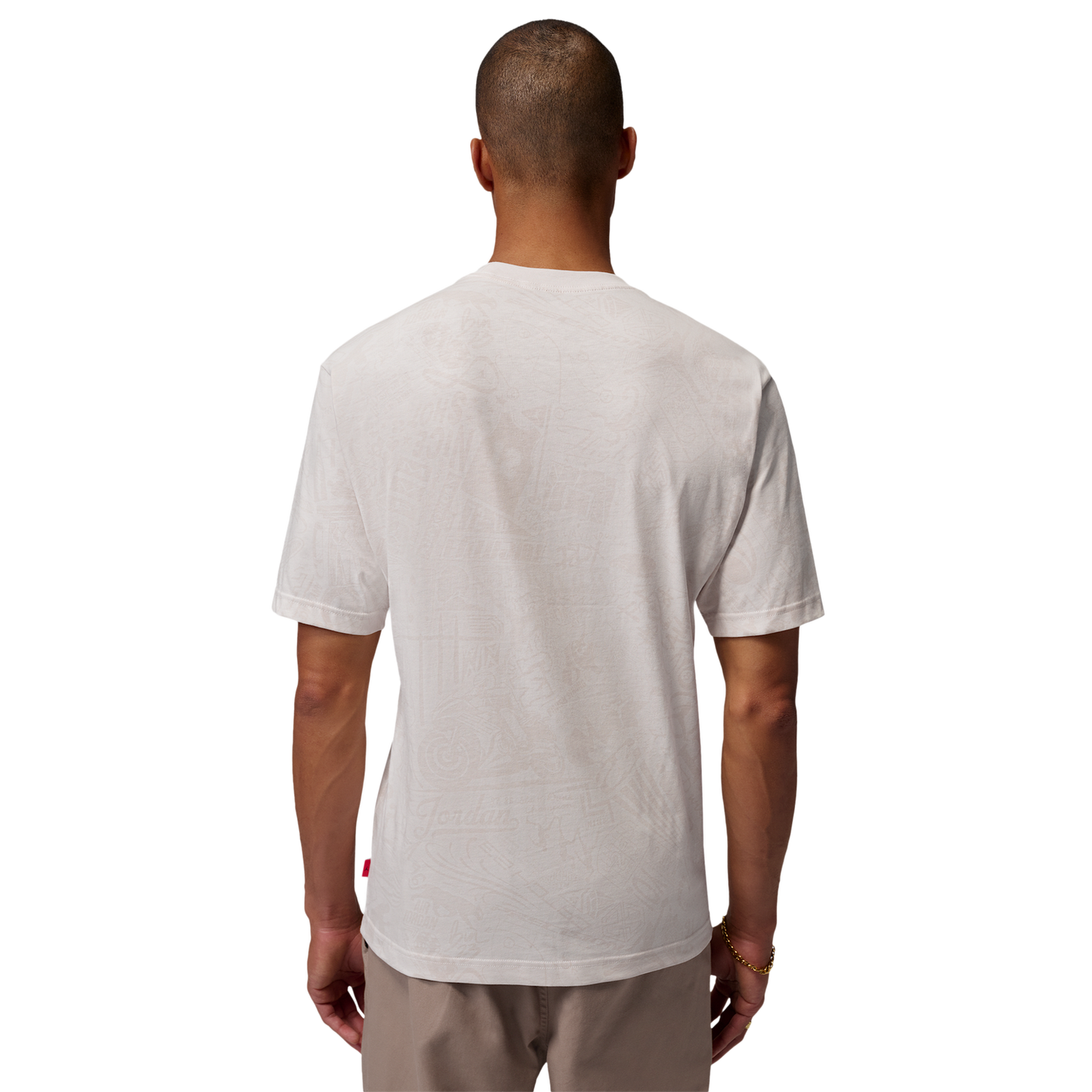 Jordan Brooklyn LSR Graphic Short Sleeve Crew - Men's - Red/Tan