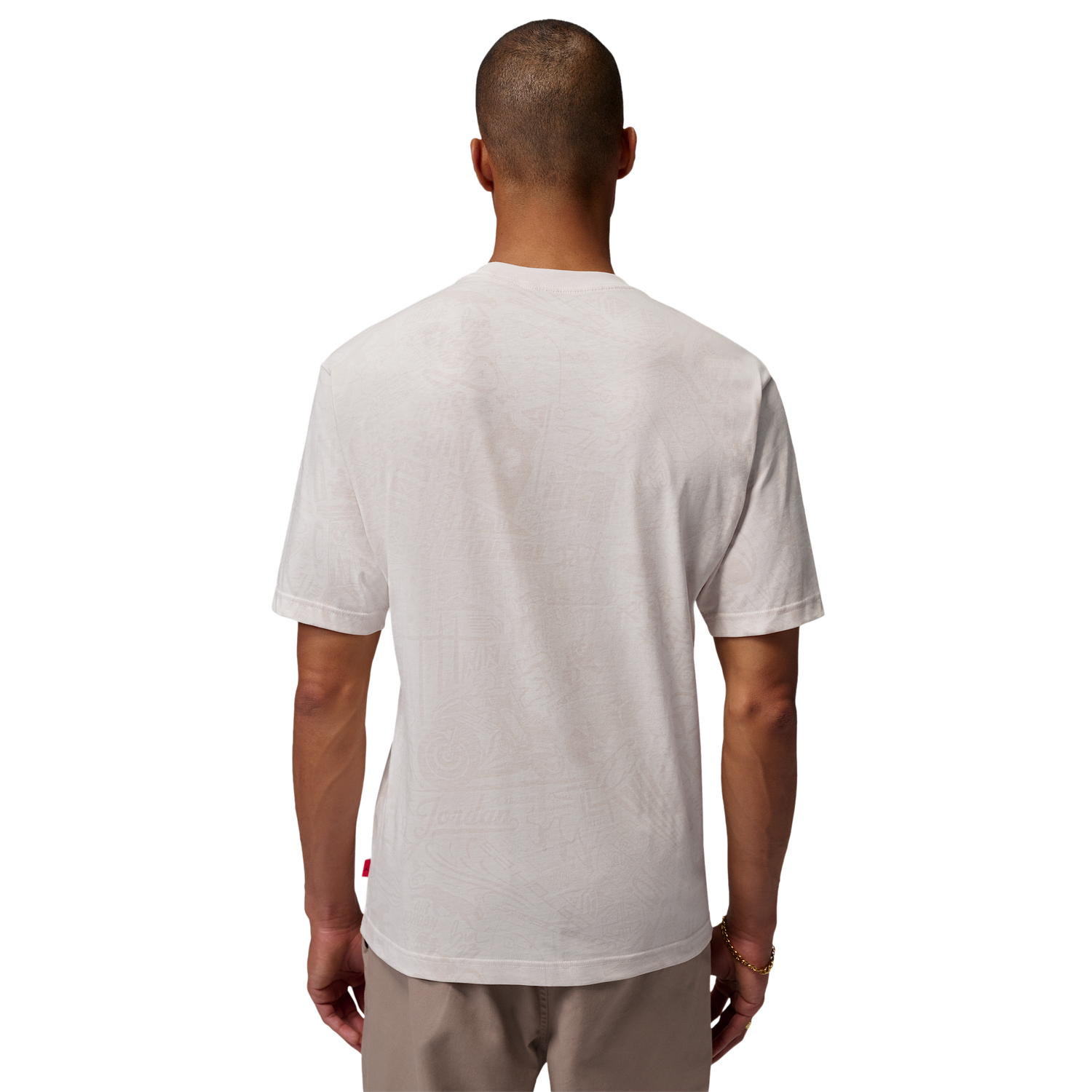 Jordan Brooklyn LSR Graphic Short Sleeve Crew - Men's - Red/Tan