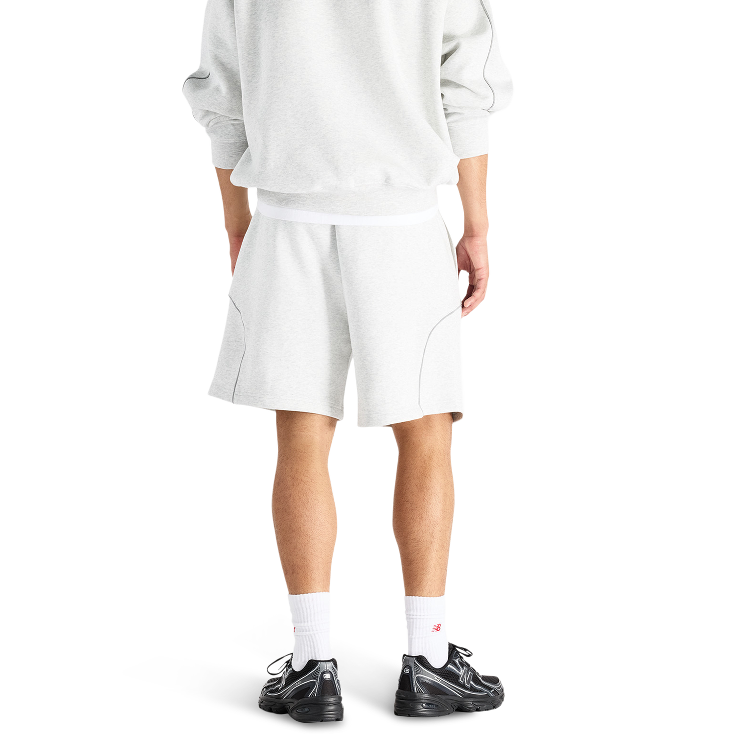 New Balance NB TRACKSIDE FLEECE SHORT - Men's - Gray