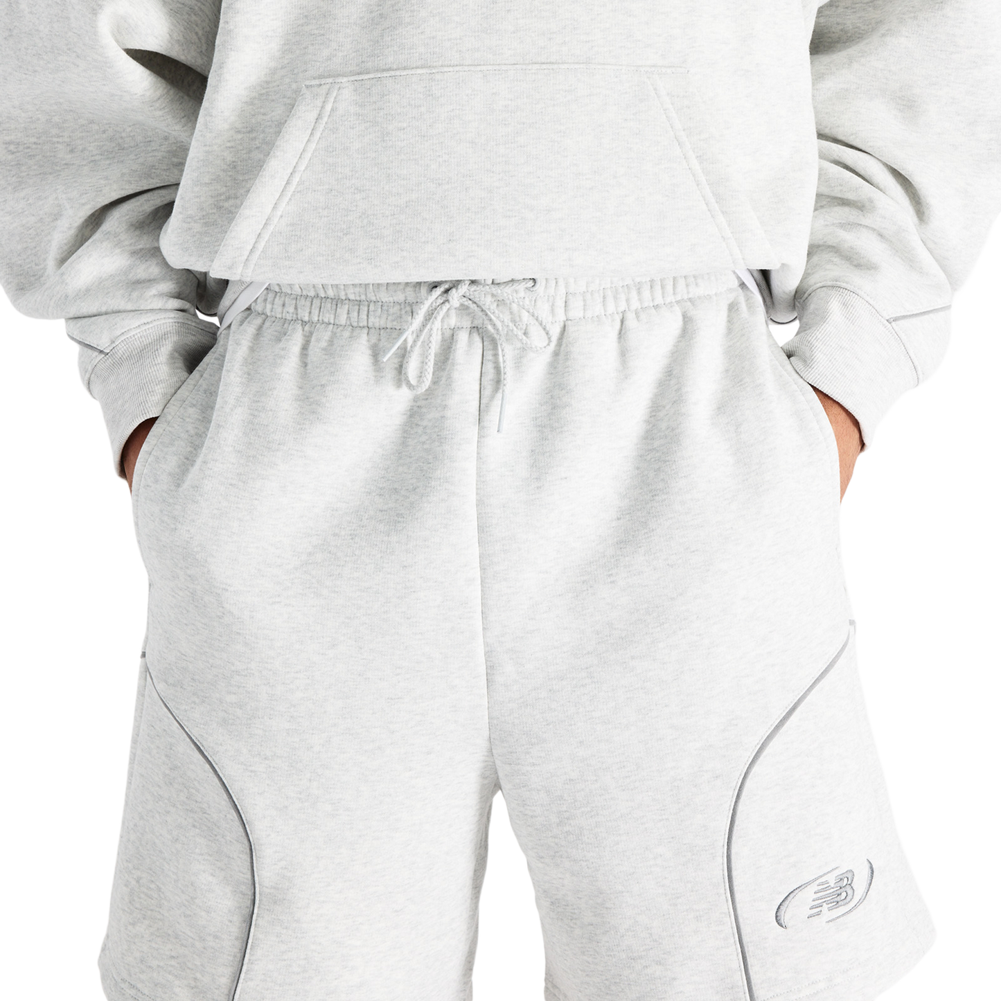 New Balance NB TRACKSIDE FLEECE SHORT - Men's - Gray