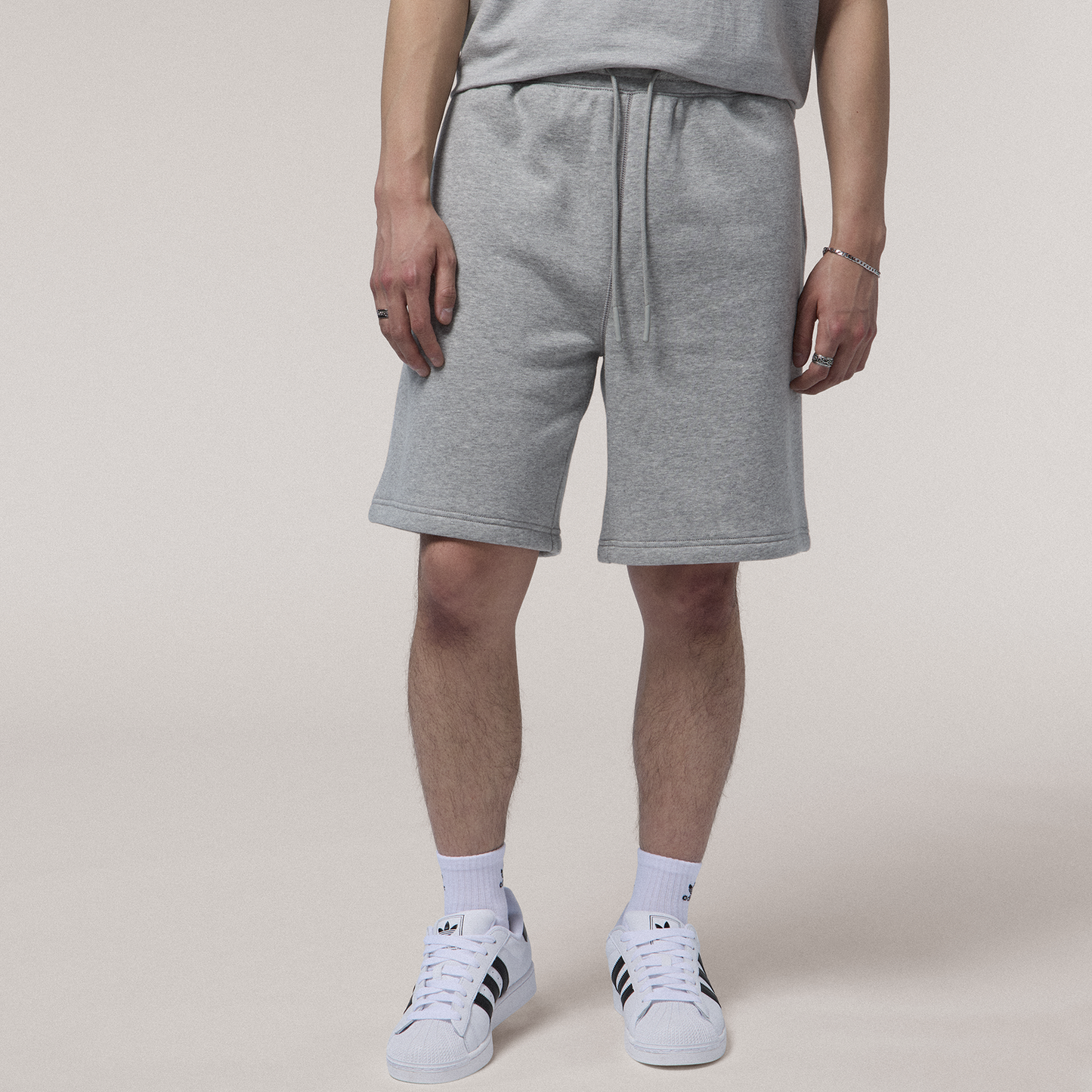 LCKR Bradley Fleece Shorts - Men's - Heather Grey