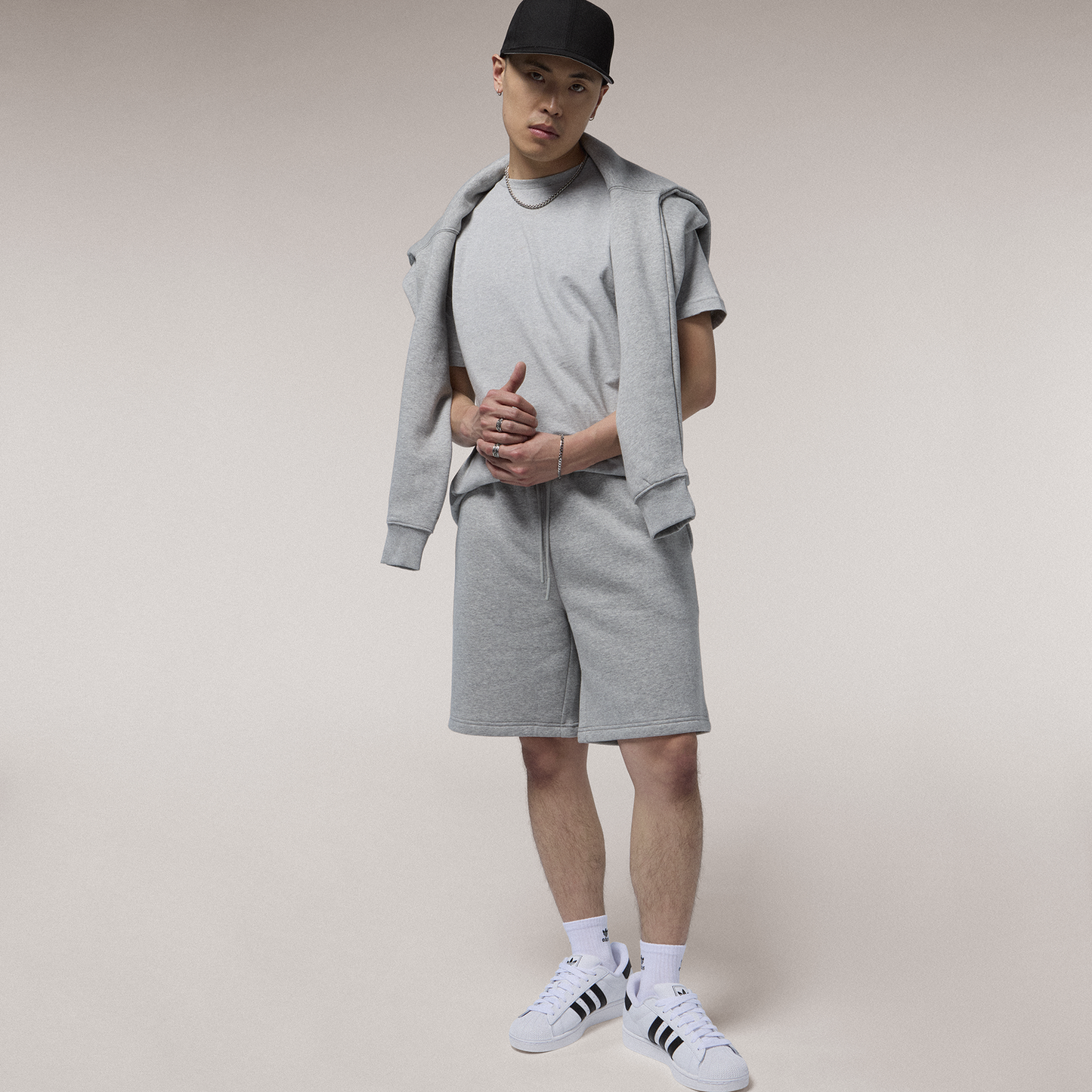 LCKR Bradley Fleece Shorts - Men's - Heather Grey