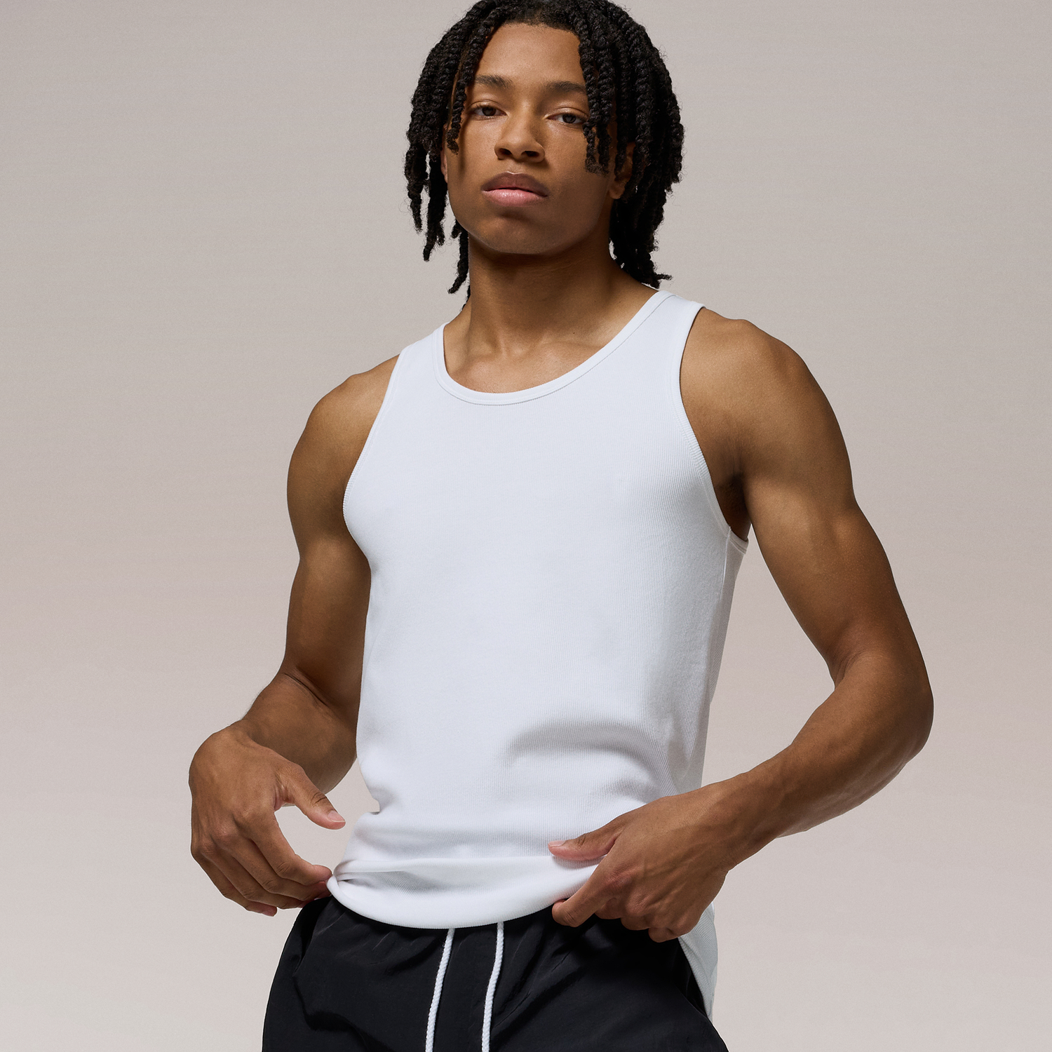 LCKR Rib Tank - Men's - White