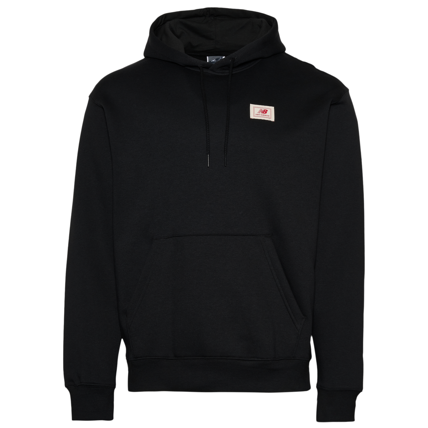 New Balance Essential Woven Label Pullover Hoodie - Men's - Black/Black