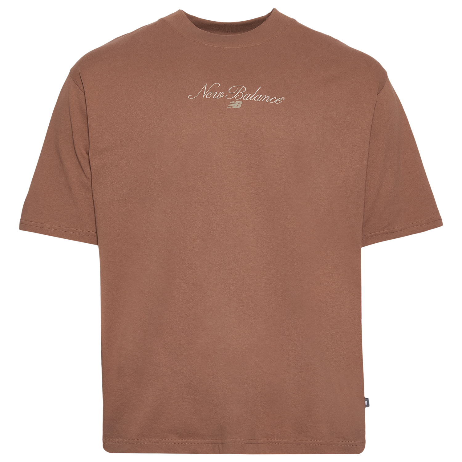 New Balance Script T-Shirt - Men's - Mushroom/Mushroom