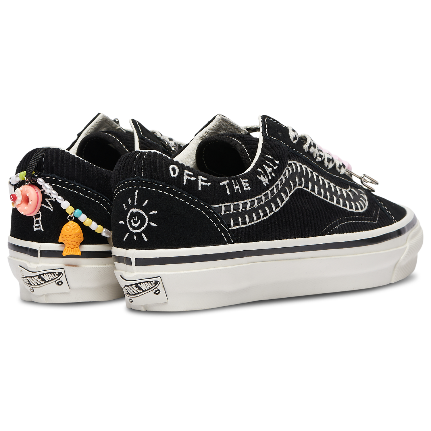 Vans LX Old Skool Charms - Women's - Black/Marshmallow