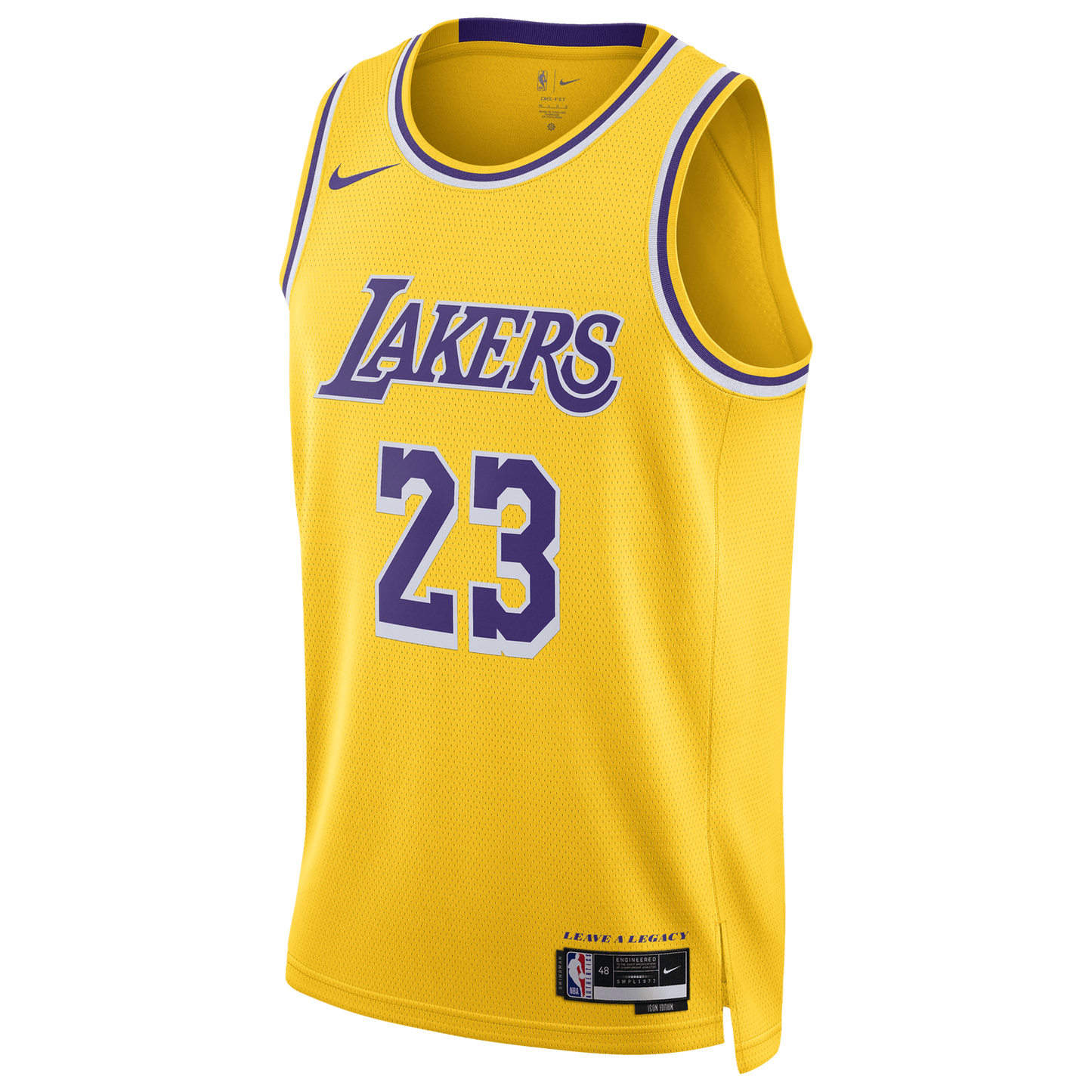 Nike NBA Lakers Swingman Icon Edition Jersey - Men's - Yellow/Purple
