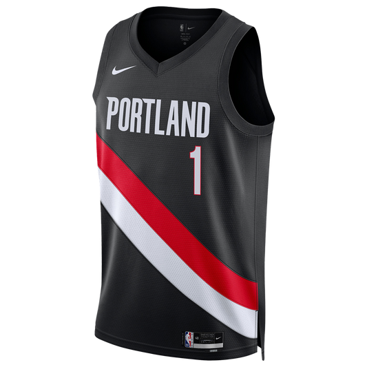 Nike Trail Blazers Swingman Icon Jersey - Men's - Black