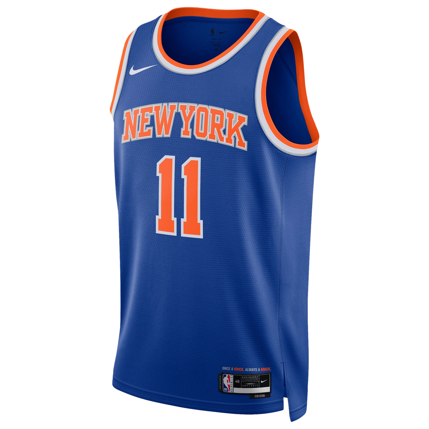 Nike NBA Knicks Swingman Icon Edition Jersey - Men's - Orange/Blue