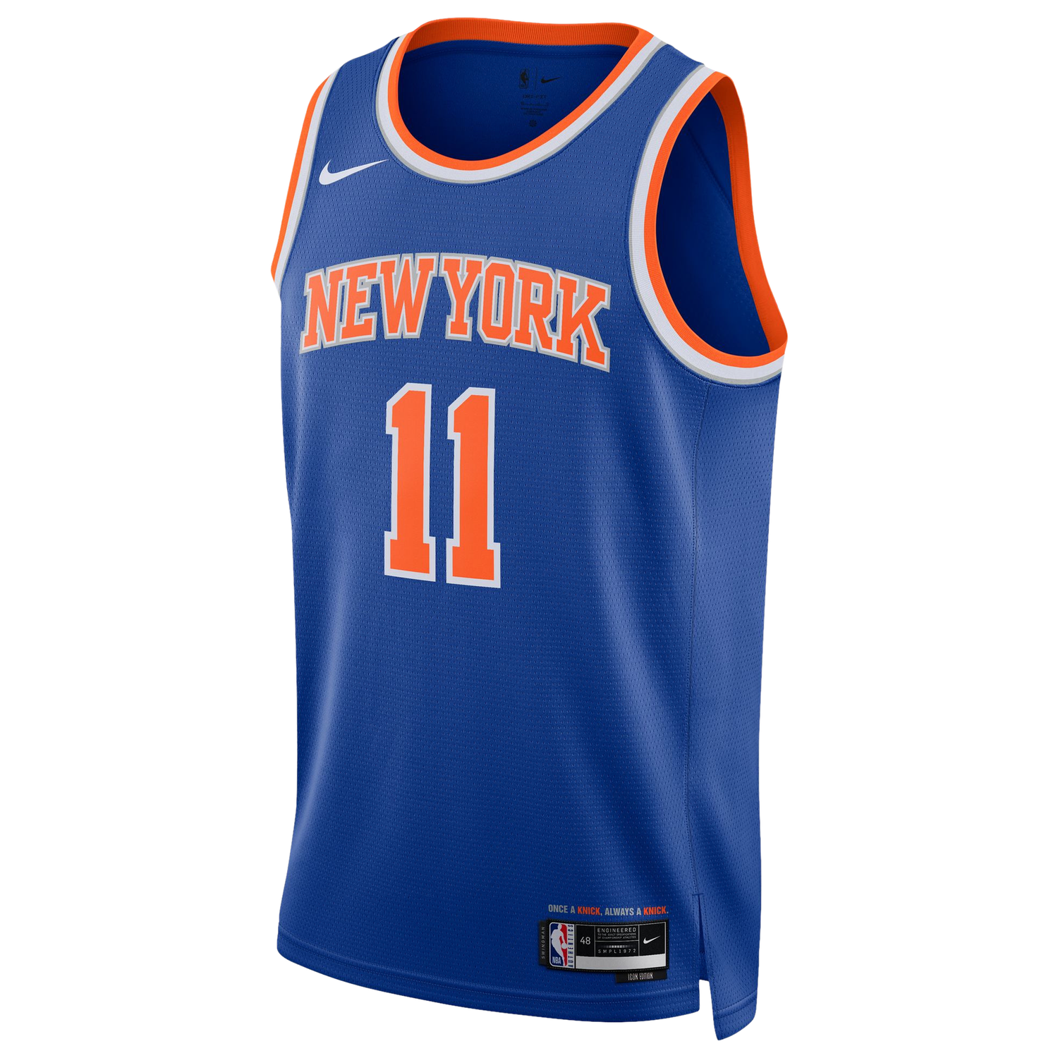 Nike NBA Knicks Swingman Icon Edition Jersey - Men's - Orange/Blue