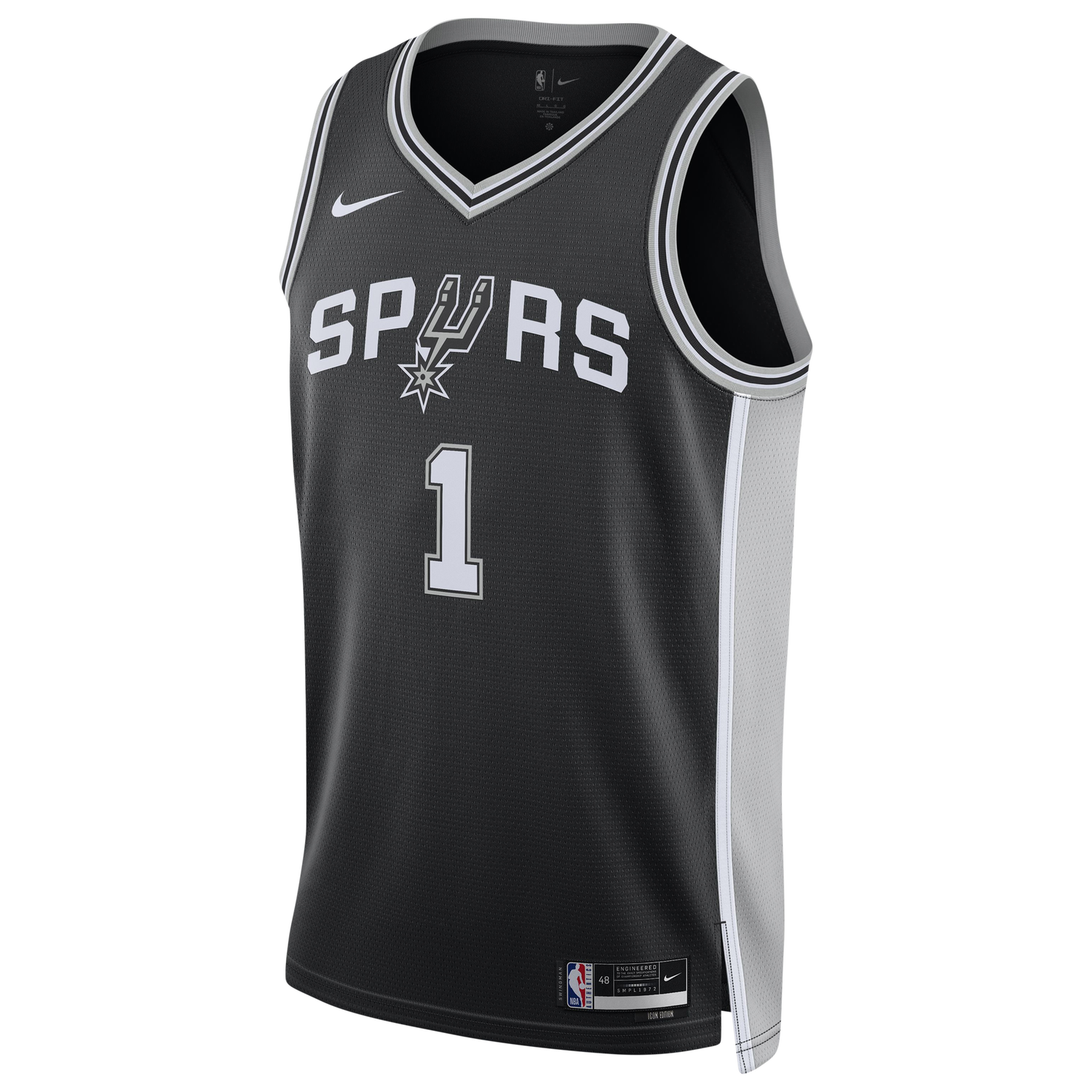 Nike NBA Spurs Swingman Icon Edition Jersey - Men's - Black/White