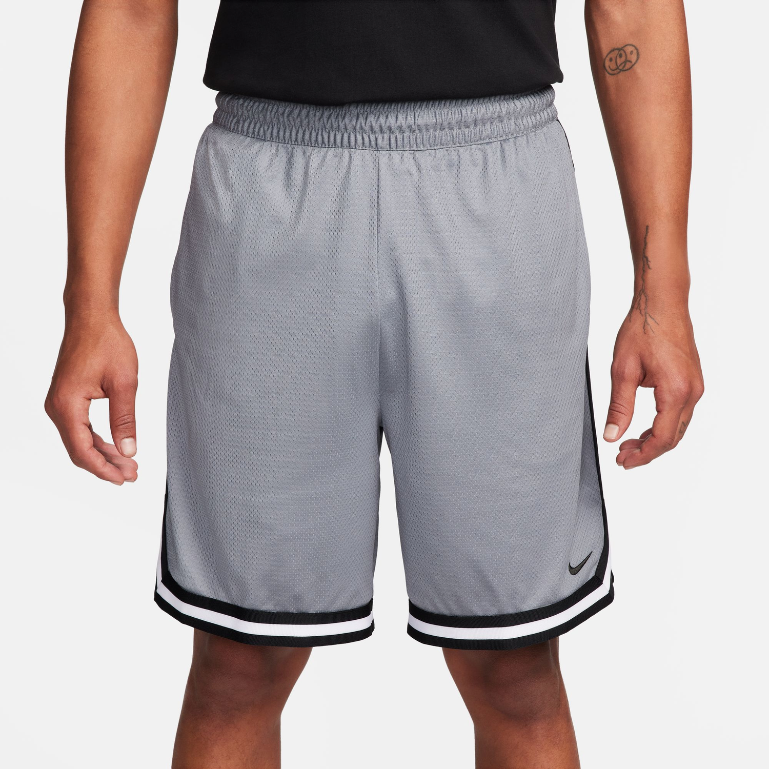 Nike Dri-FIT DNA 8 Inch Shorts - Men's - Cool Grey/Black