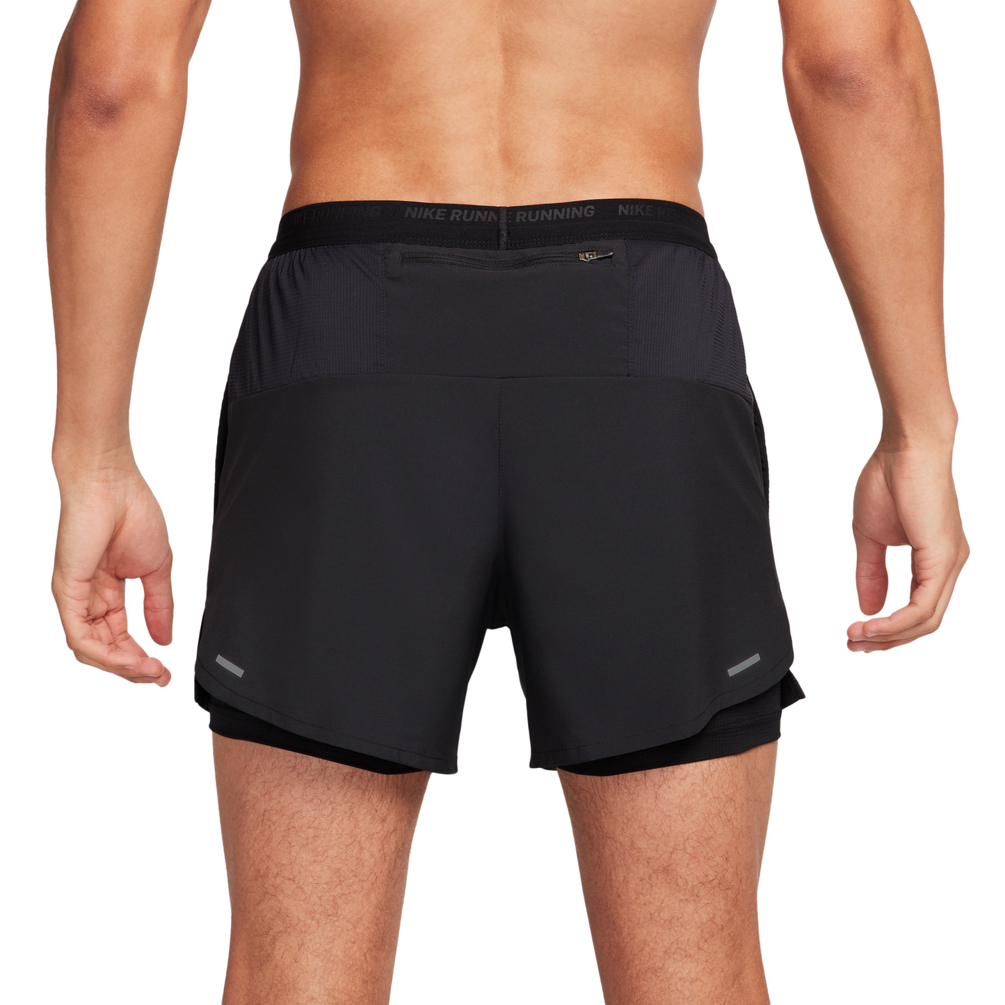 Nike Dri-FIT STRIDE 2IN1 5IN Shorts - Men's - Black/Black/Black