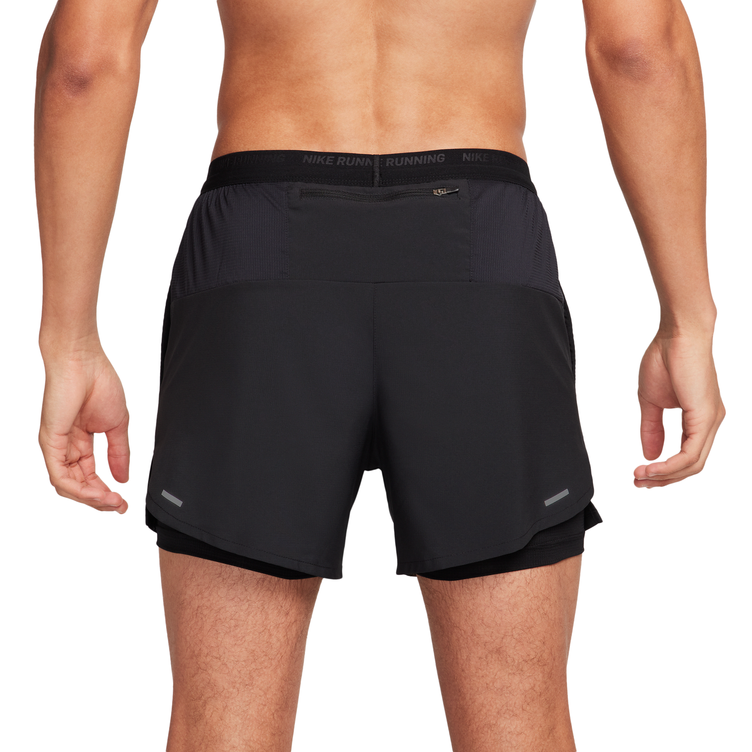 Nike Dri-FIT STRIDE 2IN1 5IN Shorts - Men's - Black/Black/Black