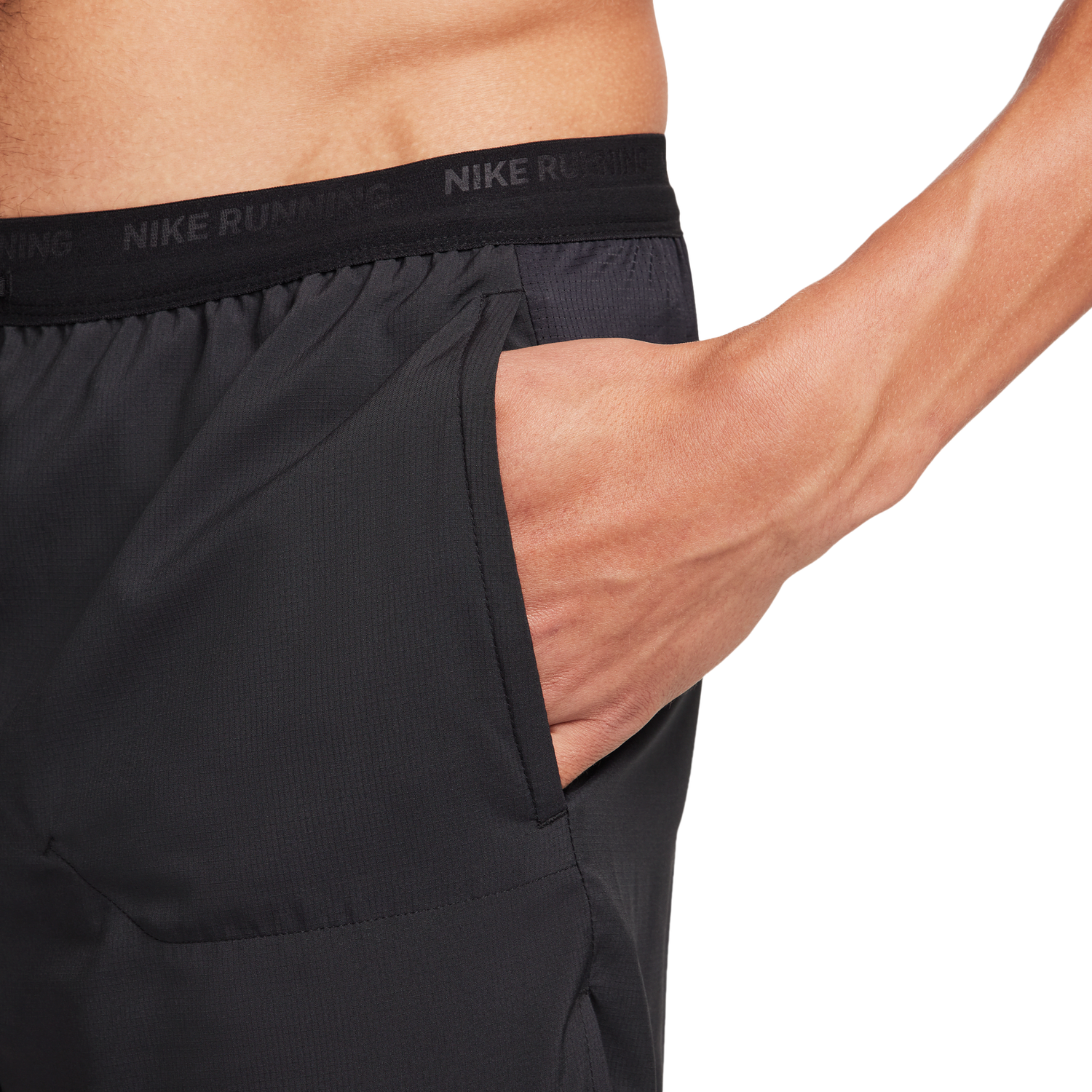 Nike Dri-FIT STRIDE 2IN1 5IN Shorts - Men's - Black/Black/Black
