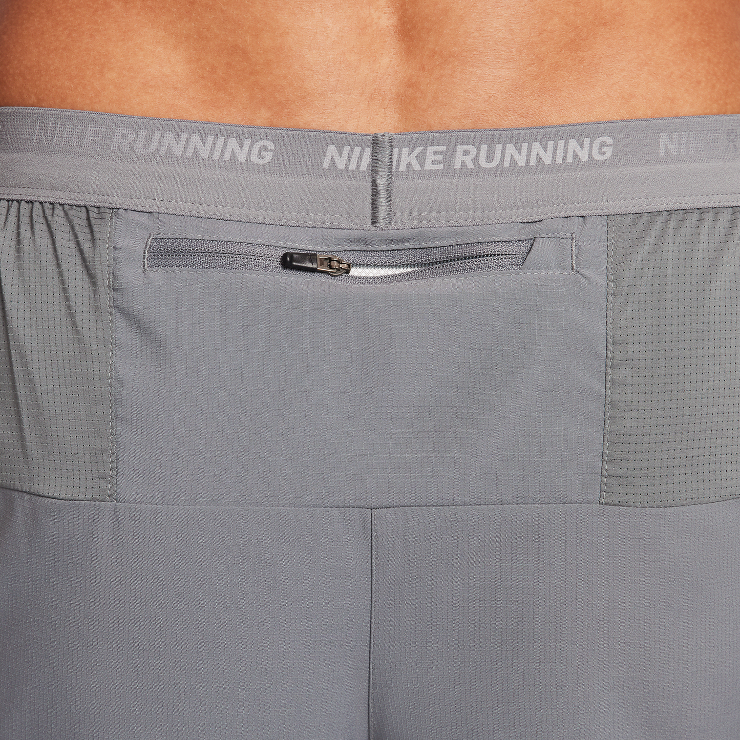 Nike Dri-FIT STRIDE 2IN1 5IN Shorts - Men's - Smoke Grey/Dk Smoke Grey/Black