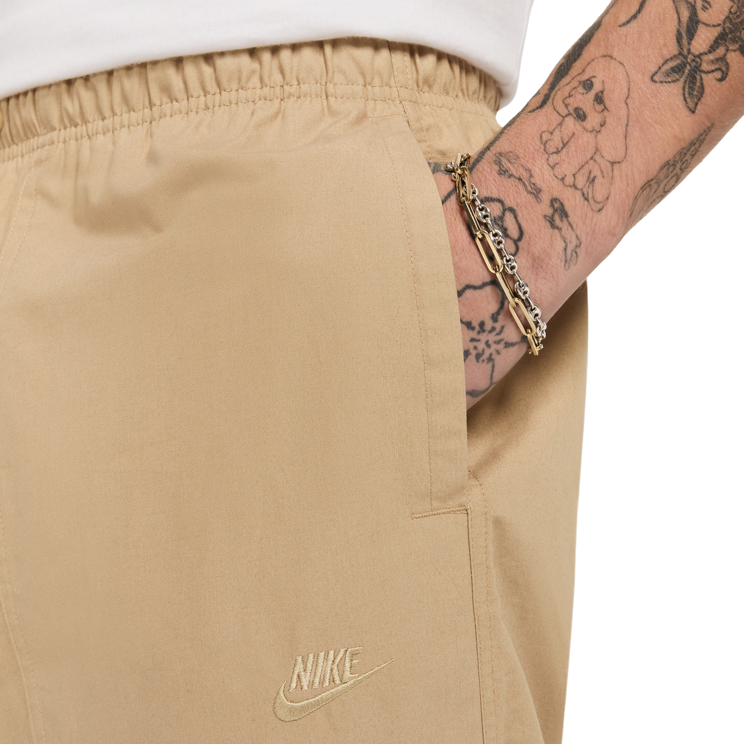 Nike Club Barcelona Pants - Men's - Parachute Beige/Parachute Beige