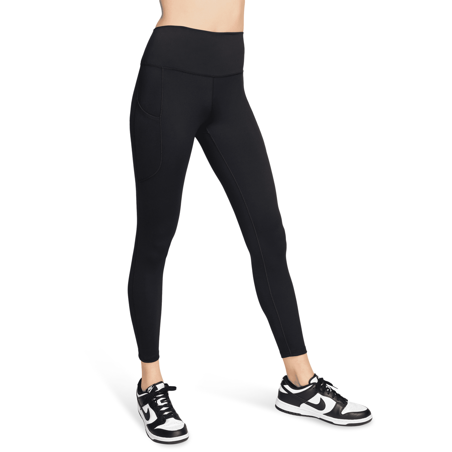 Nike Dri-FIT One High Rise 7/8 Pocket Tights - Women's - Black