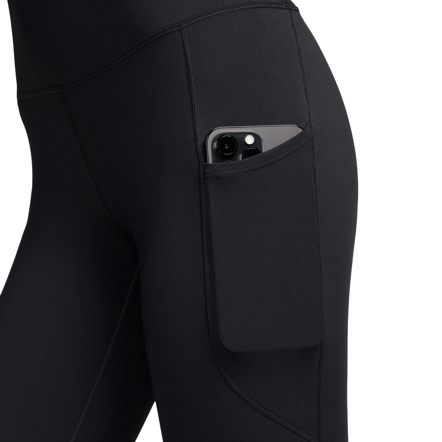 Nike Dri-FIT One High Rise 7/8 Pocket Tights - Women's - Black