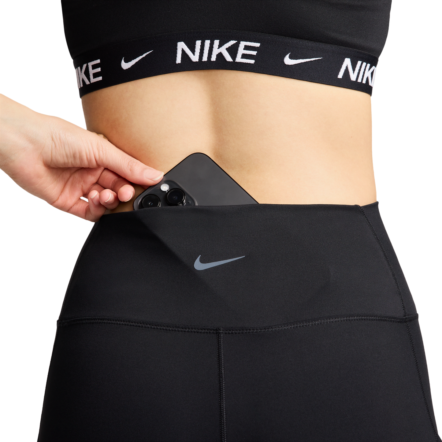 Nike Dri-FIT One High Rise 7/8 Pocket Tights - Women's - Black
