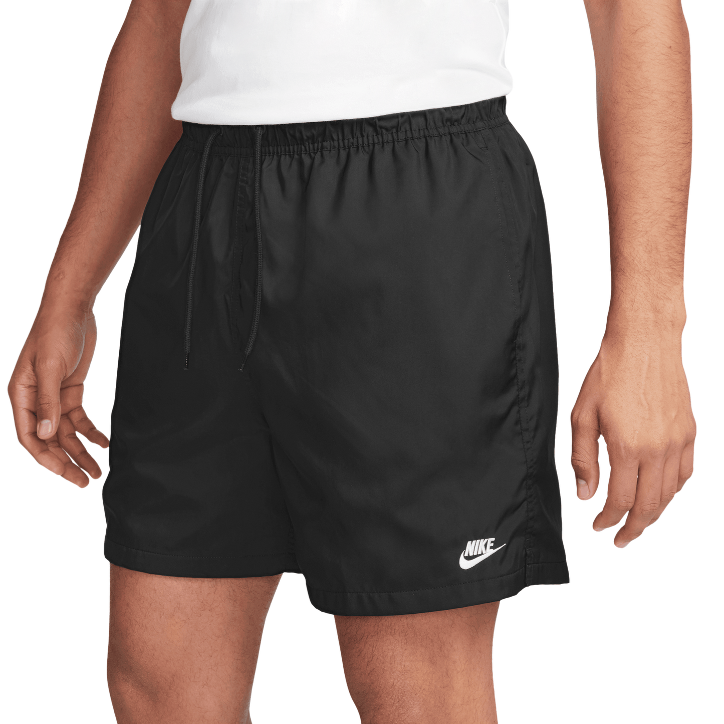 Nike Club Flow Shorts - Men's - Black/White