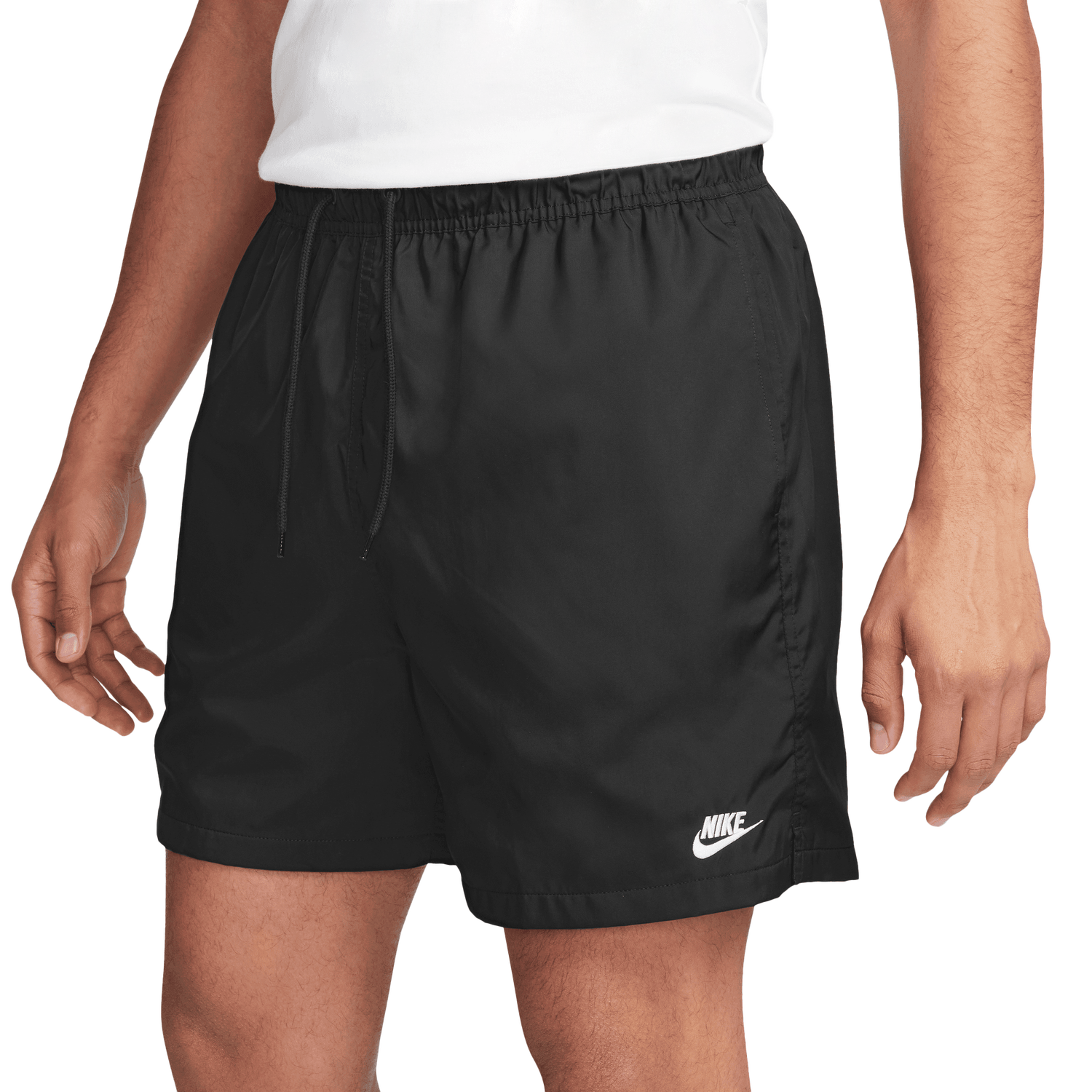 Nike Club Flow Shorts - Men's - Black/White