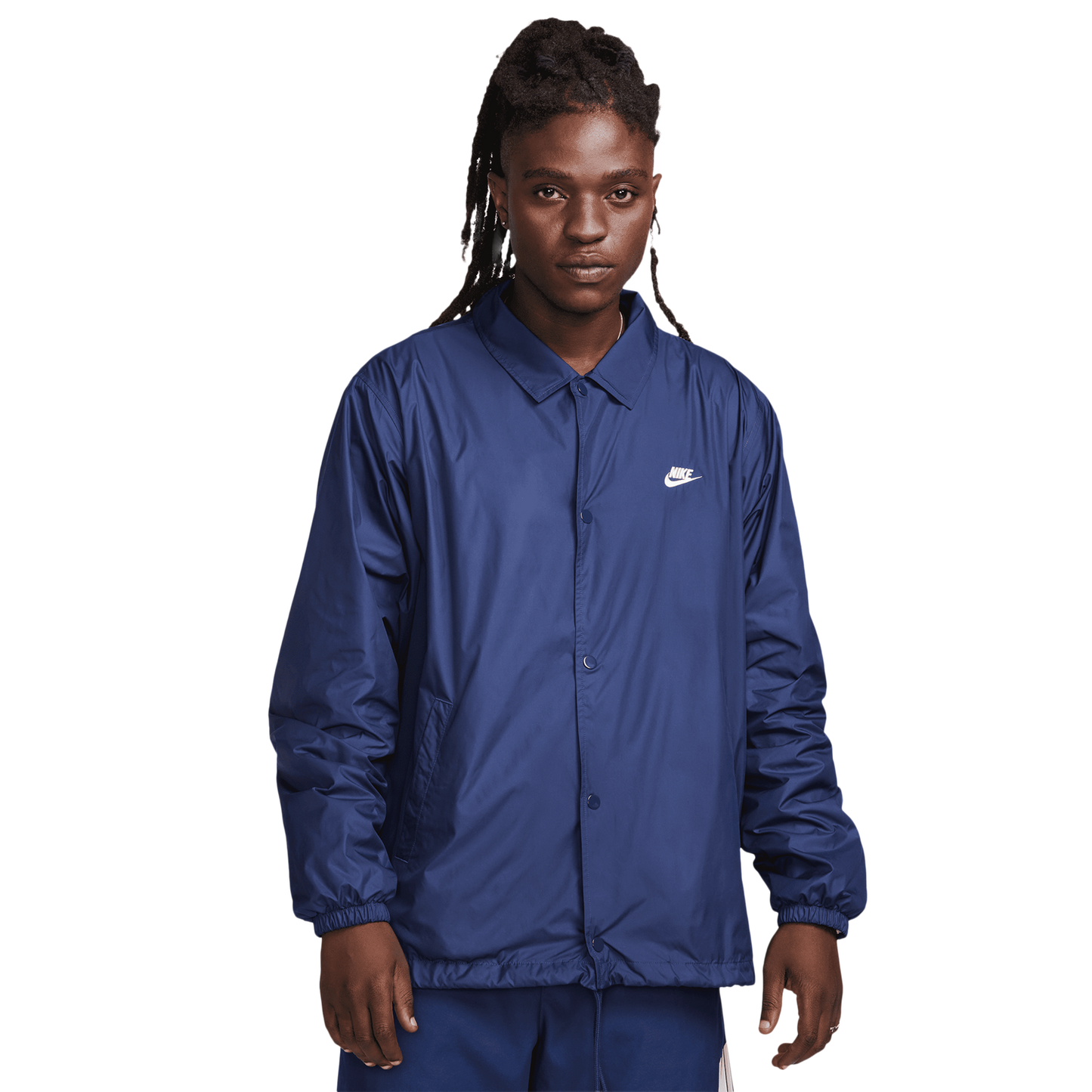 Nike Club Coaches Jacket - Men's - Midnight Navy/White