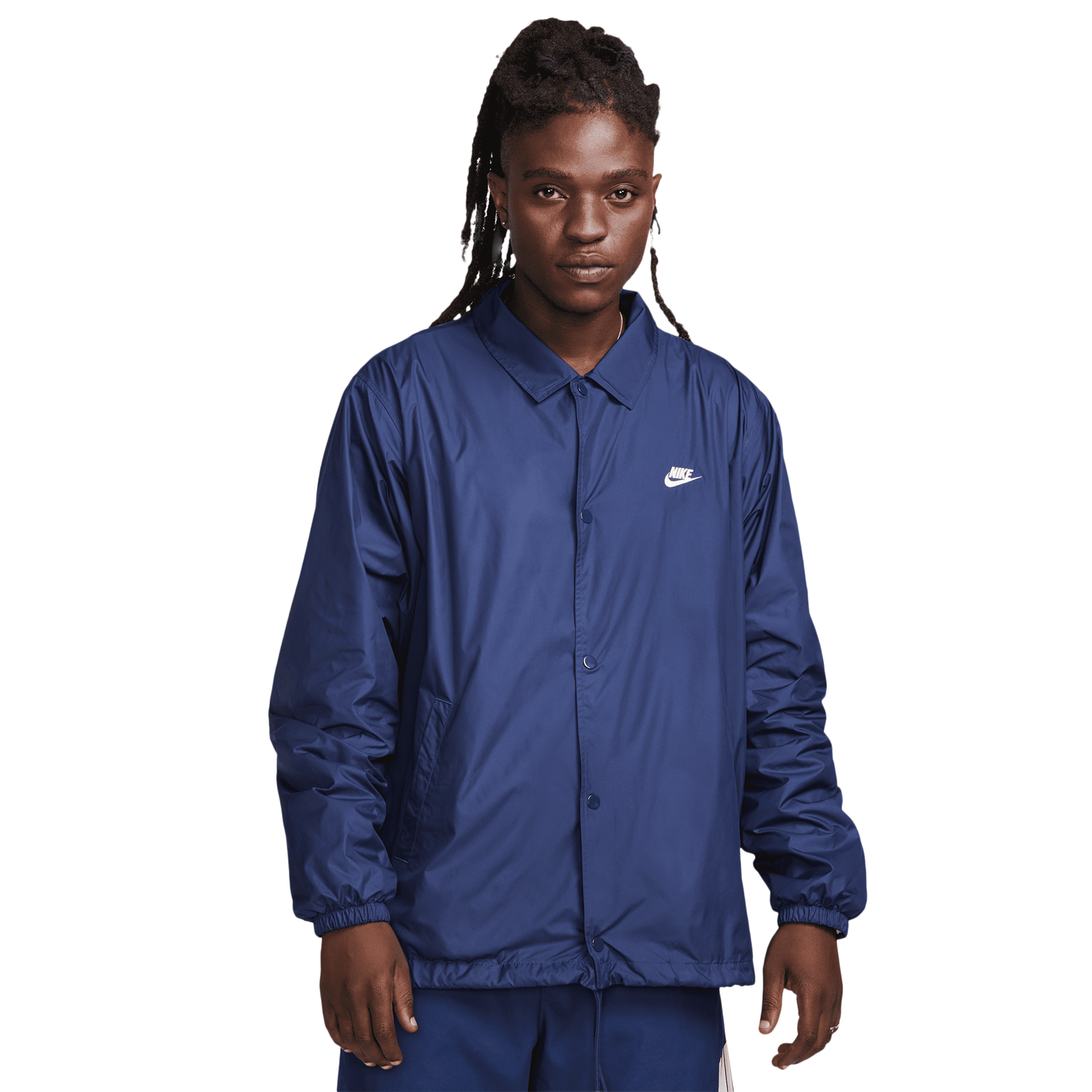 Nike Club Coaches Jacket - Men's - Midnight Navy/White