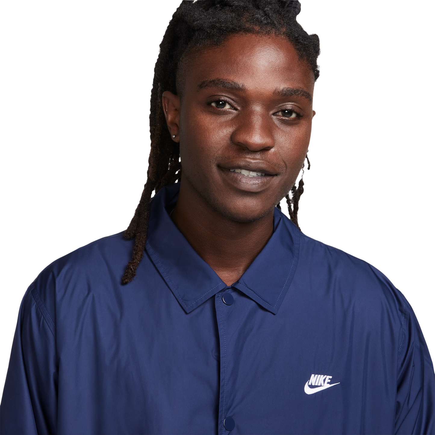 Nike Club Coaches Jacket - Men's - Midnight Navy/White
