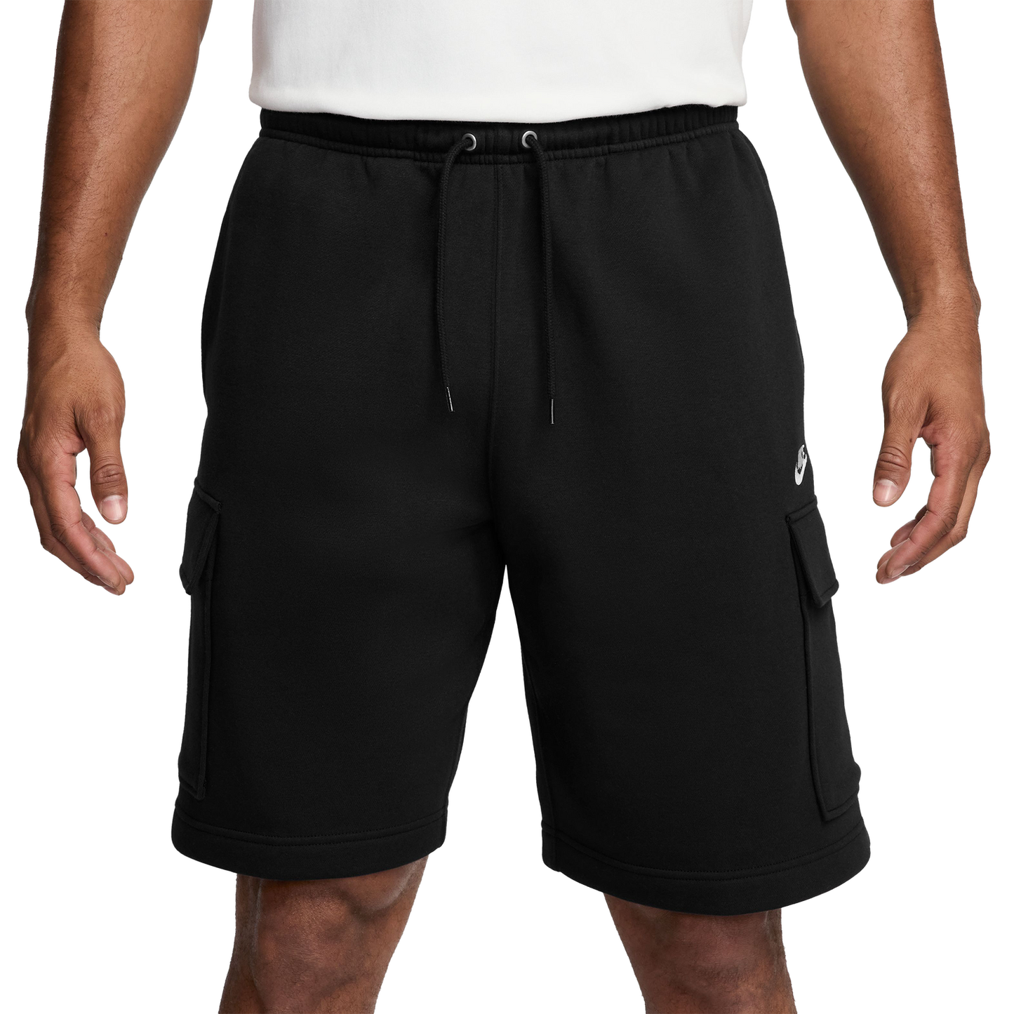 Nike Club Cargo Shorts - Men's - Black/White