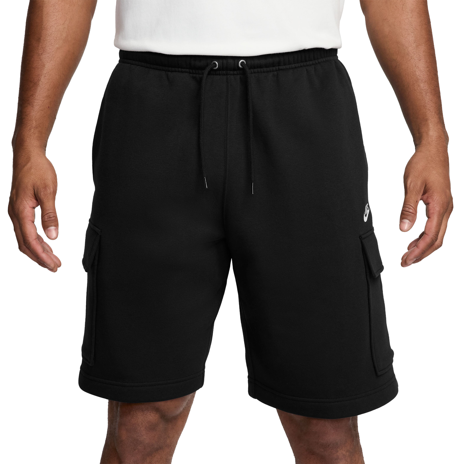 Nike Club Cargo Shorts - Men's - Black/White