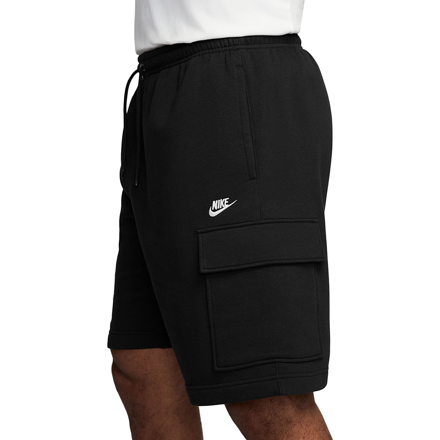 Nike Club Cargo Shorts - Men's - Black/White