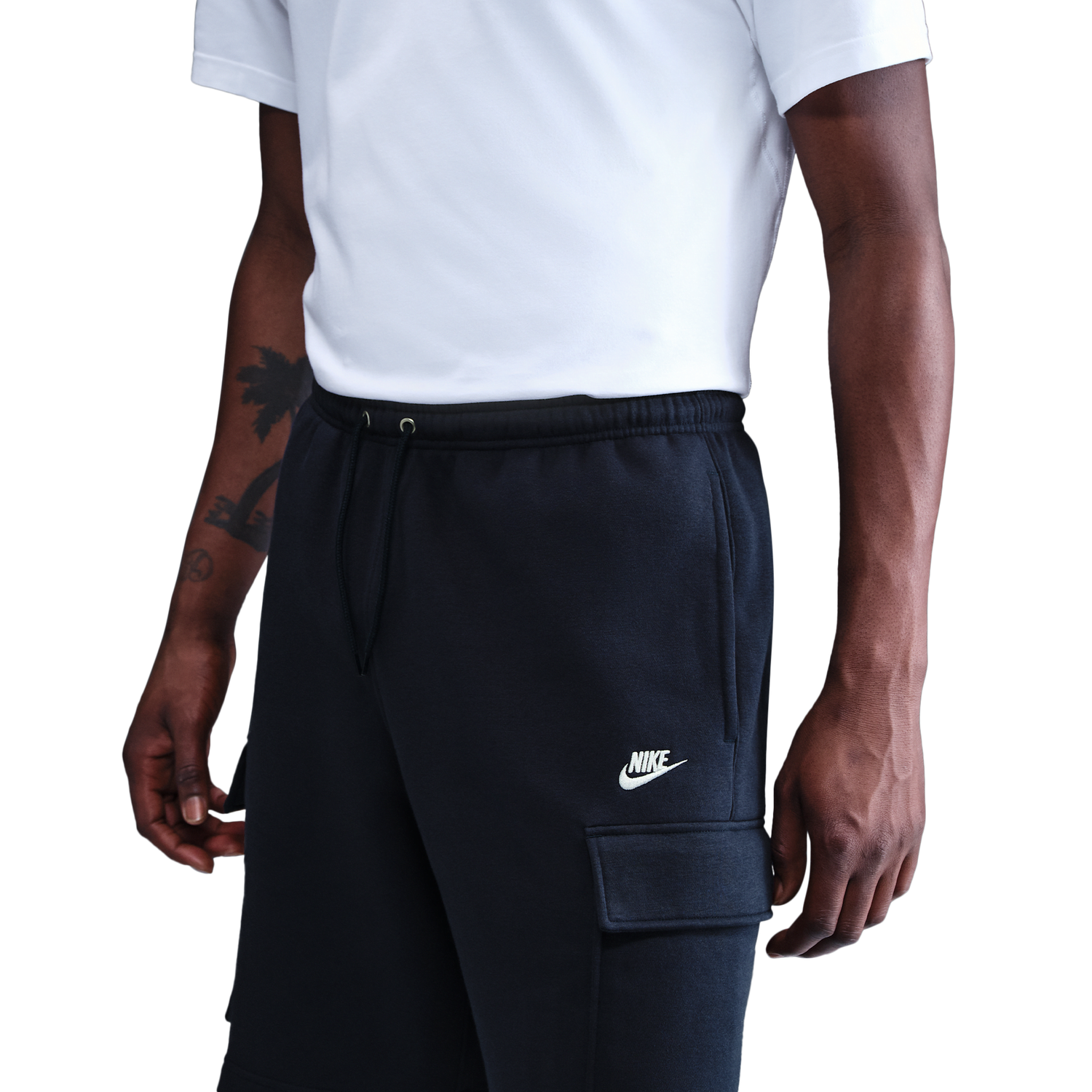 Nike Club Cargo Shorts - Men's - White/Obsidian