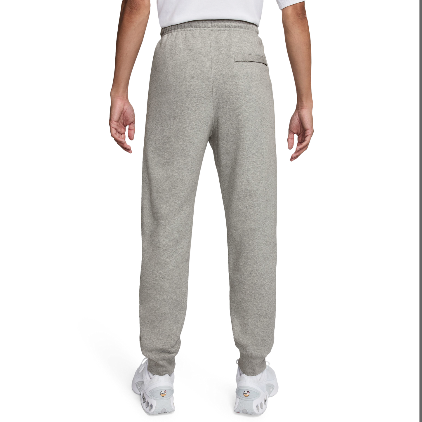 Nike Club Joggers - Men's - Dark Grey Heather/White/Light Smoke Grey