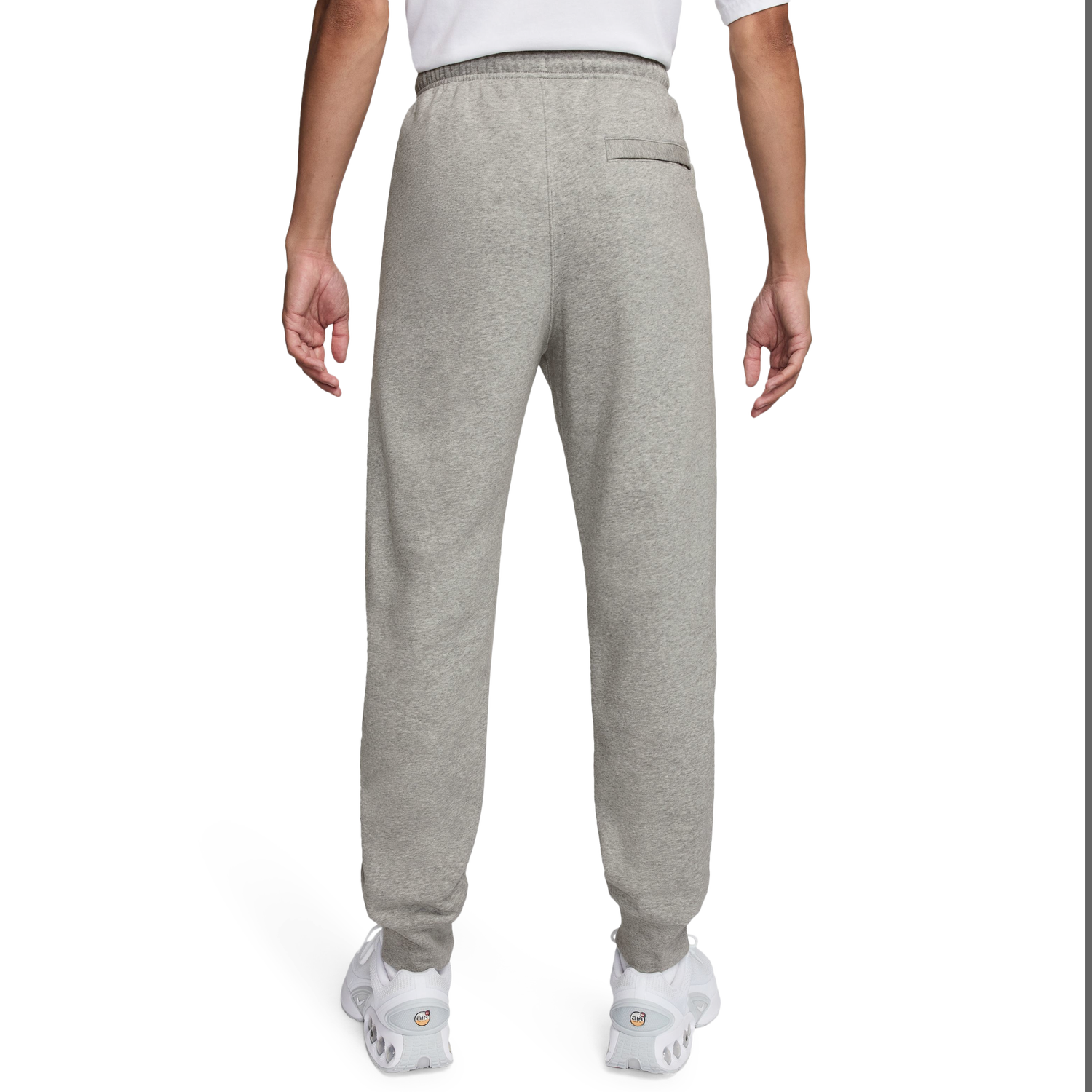 Nike Club Joggers - Men's - Dark Grey Heather/White/Light Smoke Grey