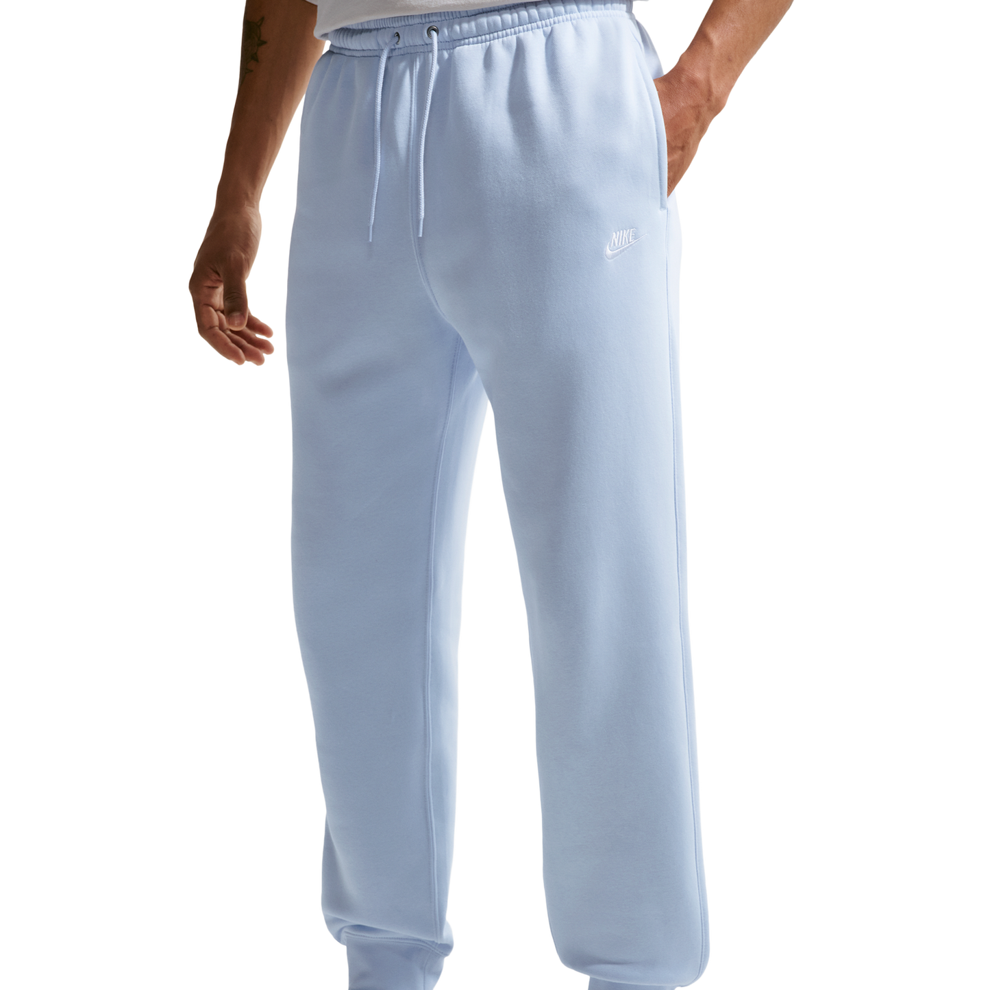 Nike Club BB Joggers - Men's - White/Hydrogen Blue/Hydrogen Blue