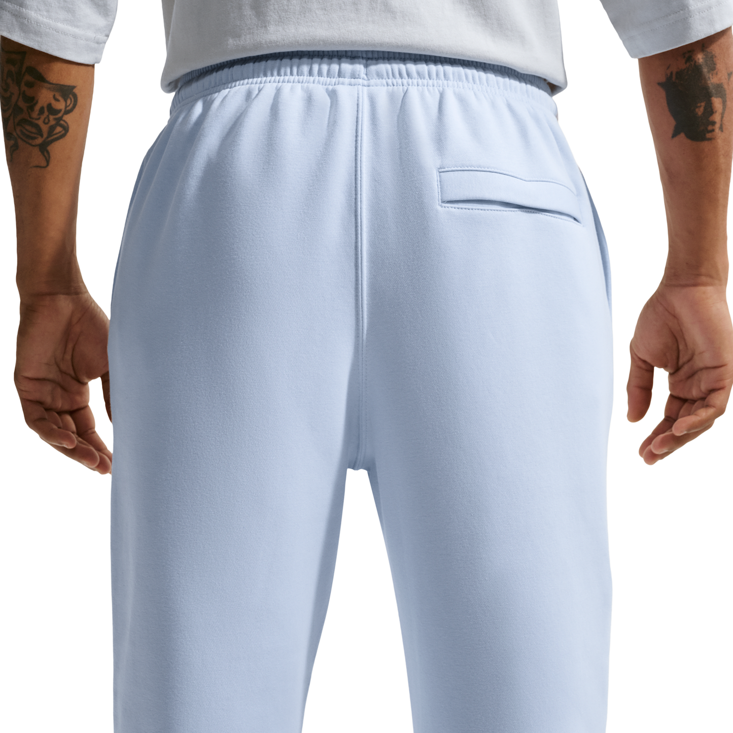 Nike Club BB Joggers - Men's - White/Hydrogen Blue/Hydrogen Blue