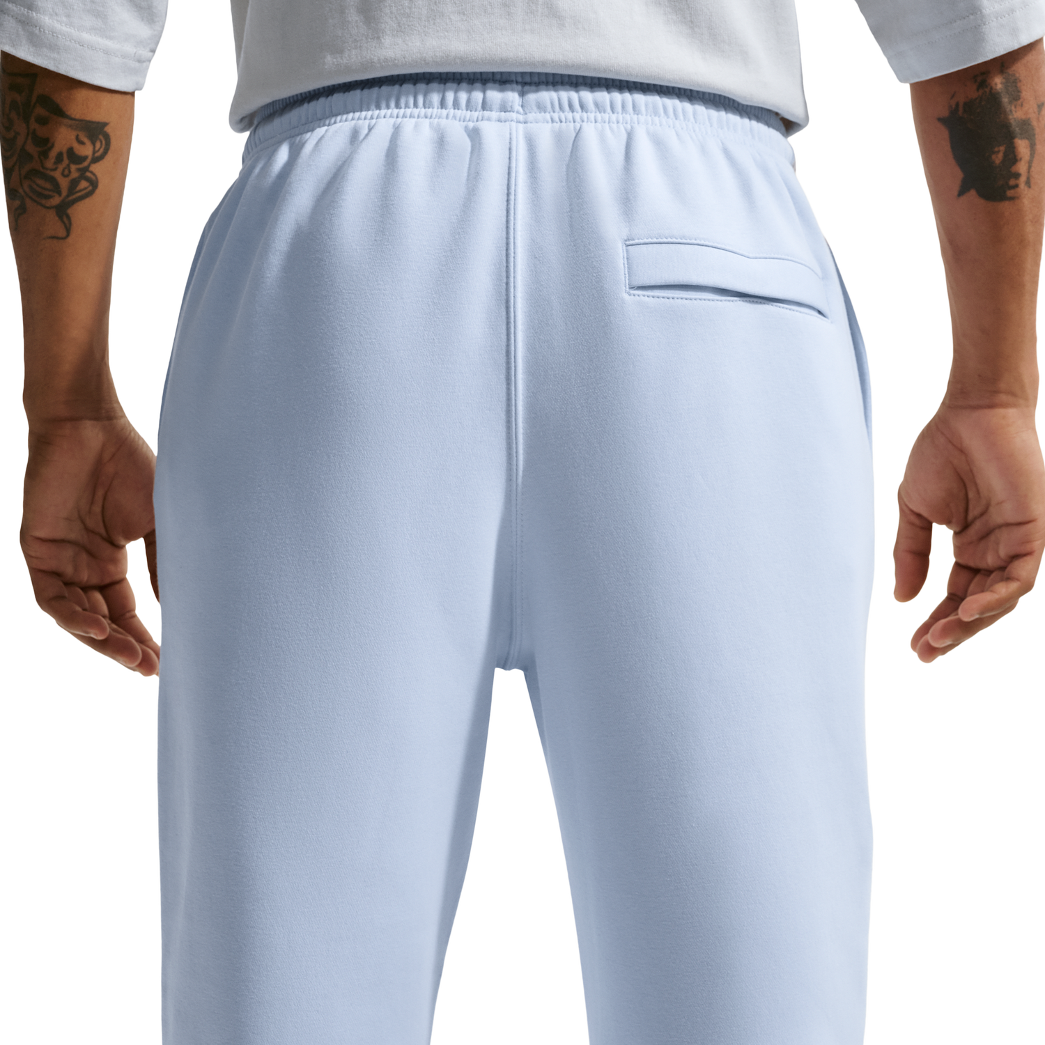 Nike Club BB Joggers - Men's - White/Hydrogen Blue/Hydrogen Blue