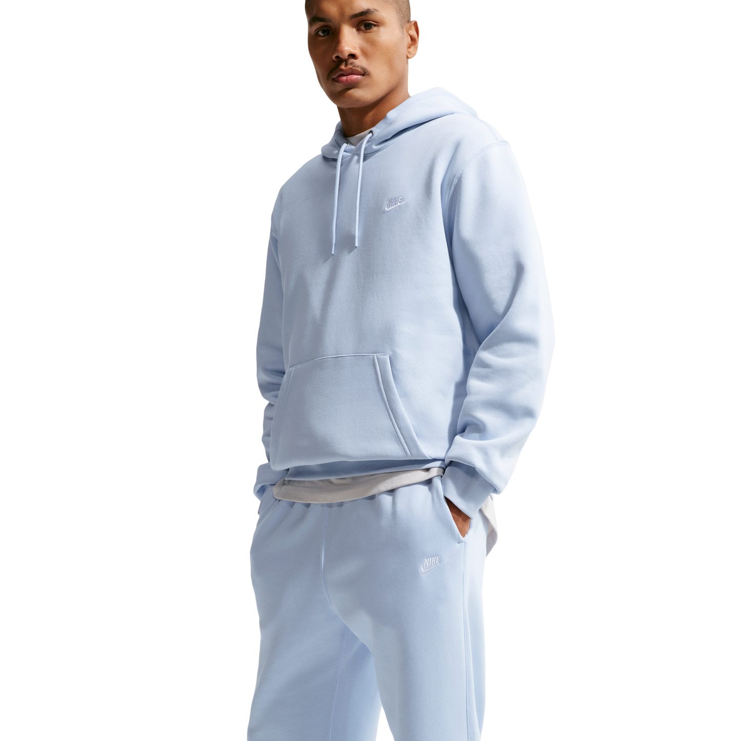 Nike Club BB Joggers - Men's - White/Hydrogen Blue/Hydrogen Blue