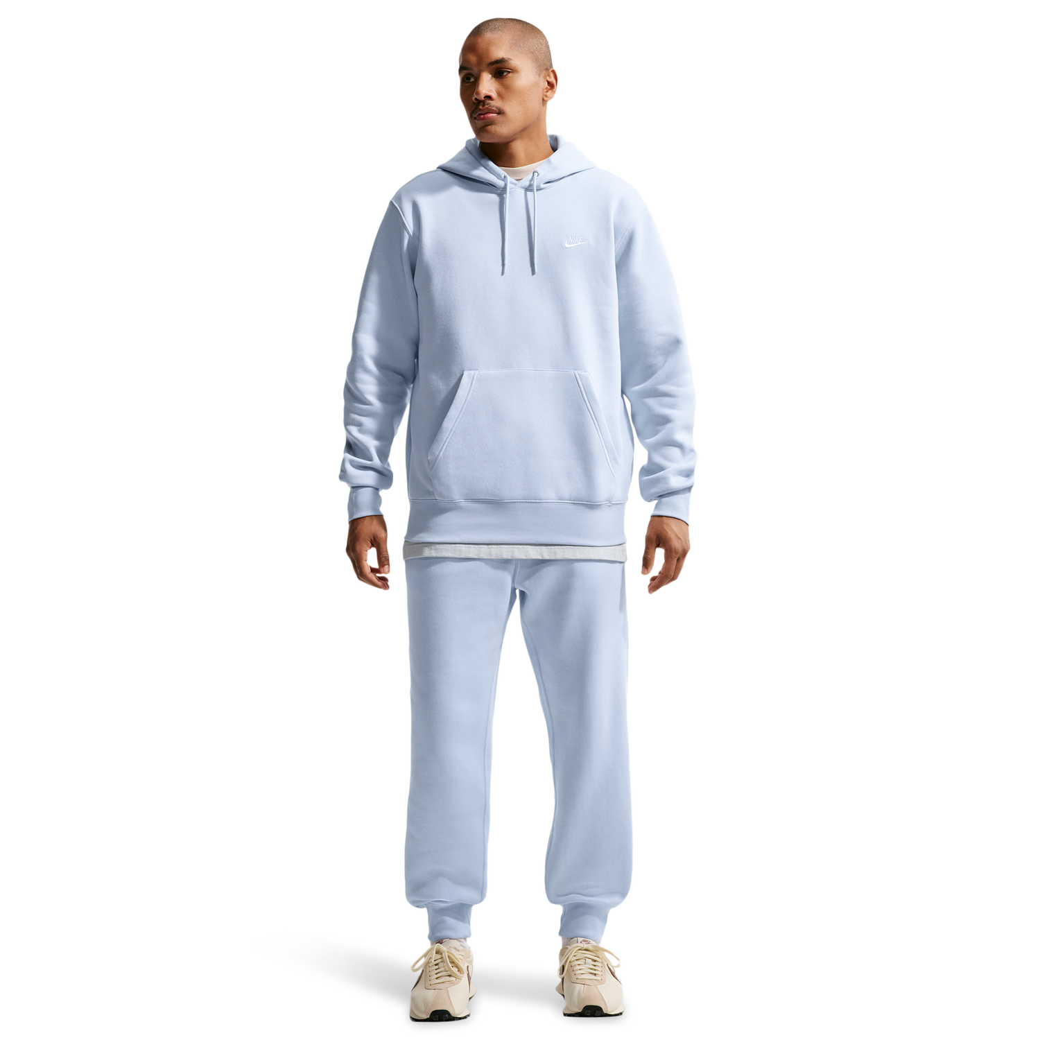 Nike Club BB Joggers - Men's - White/Hydrogen Blue/Hydrogen Blue