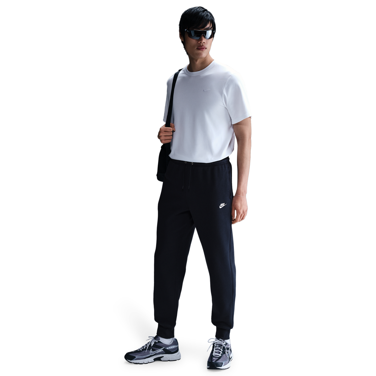 Nike Club Joggers - Men's - Obsidian/Obsidian/White