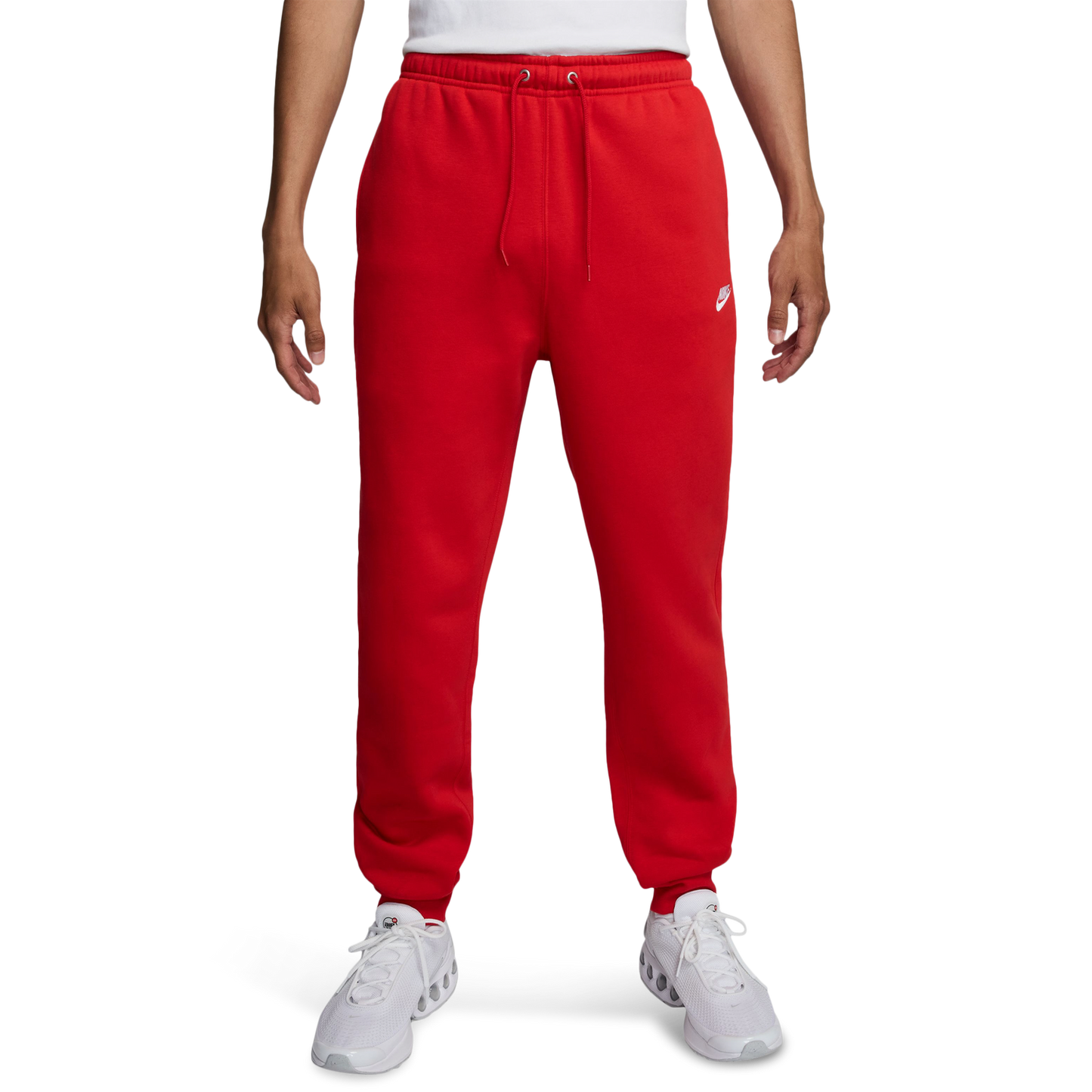 Nike Club Joggers - Men's - University Red/White