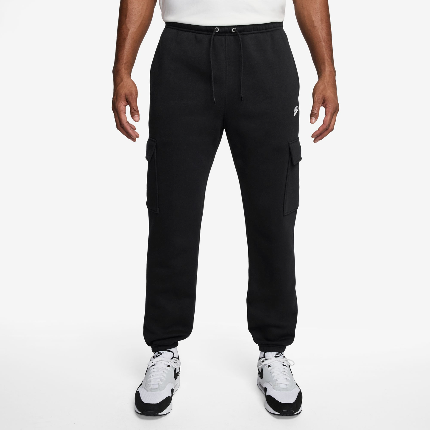 Nike Club Cargo Pants - Men's - Black/White/Black