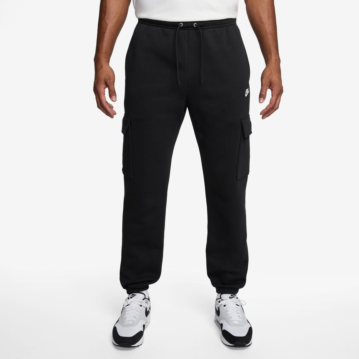 Nike Club Cargo Pants - Men's - Black/White/Black
