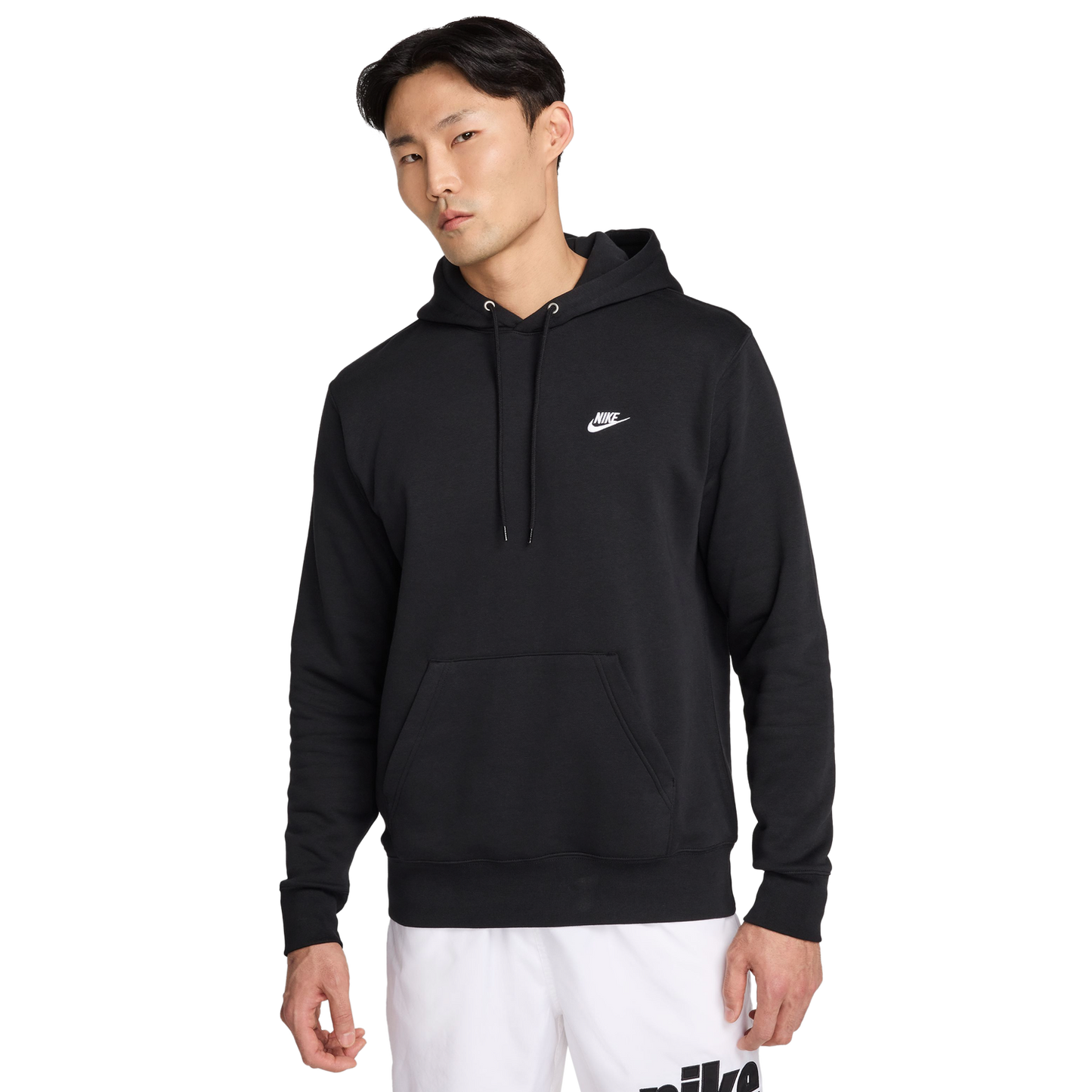 Nike Club Pullover Hoodie - Men's - Black/White