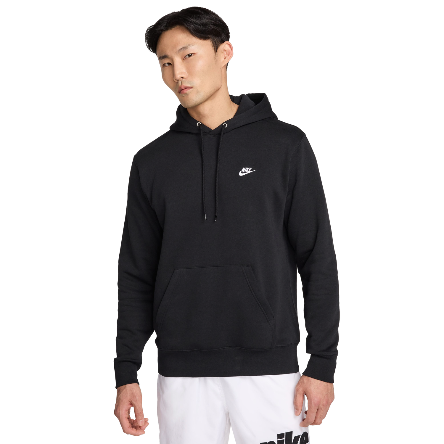 Nike Club Pullover Hoodie - Men's - Black/White