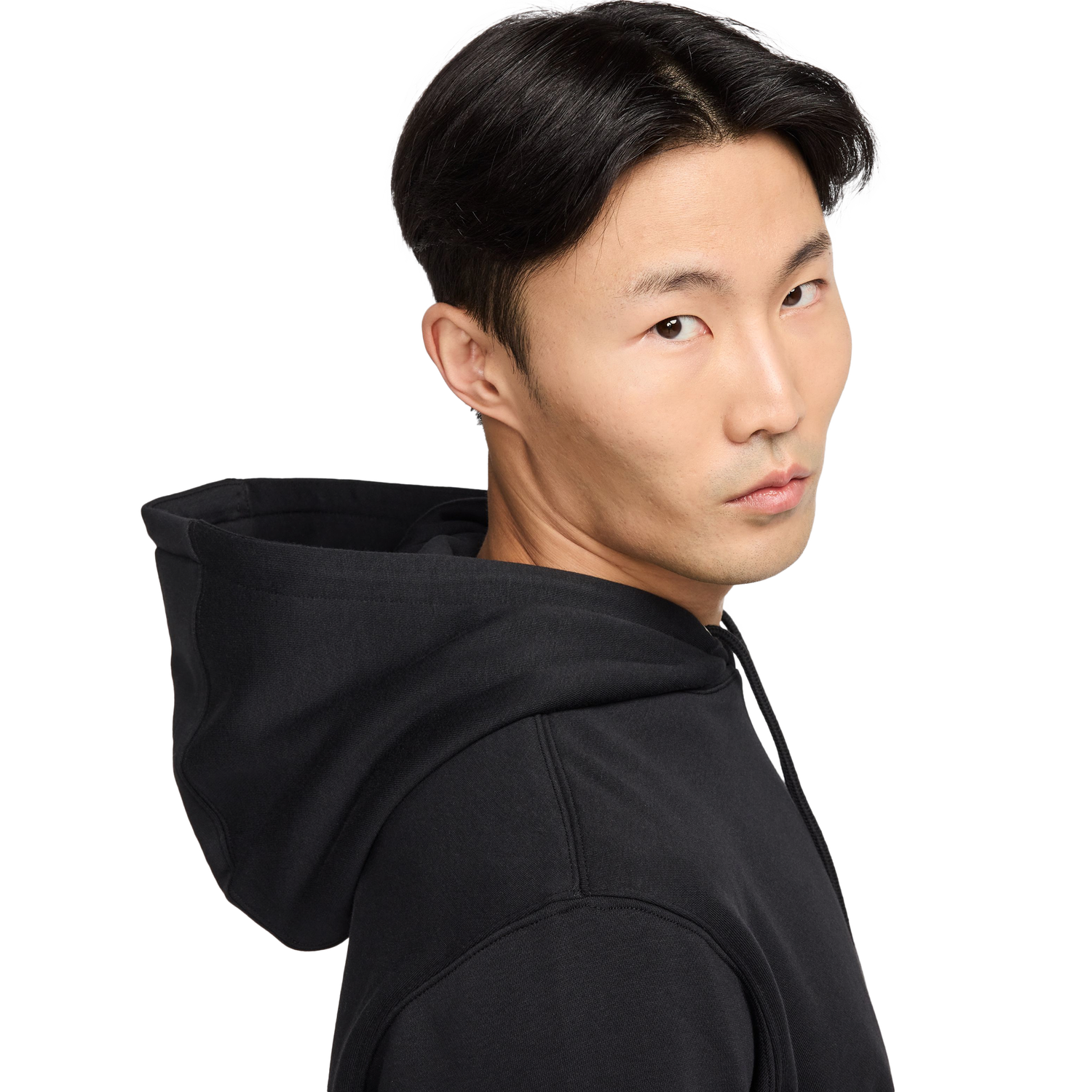 Nike Club Pullover Hoodie - Men's - Black/White